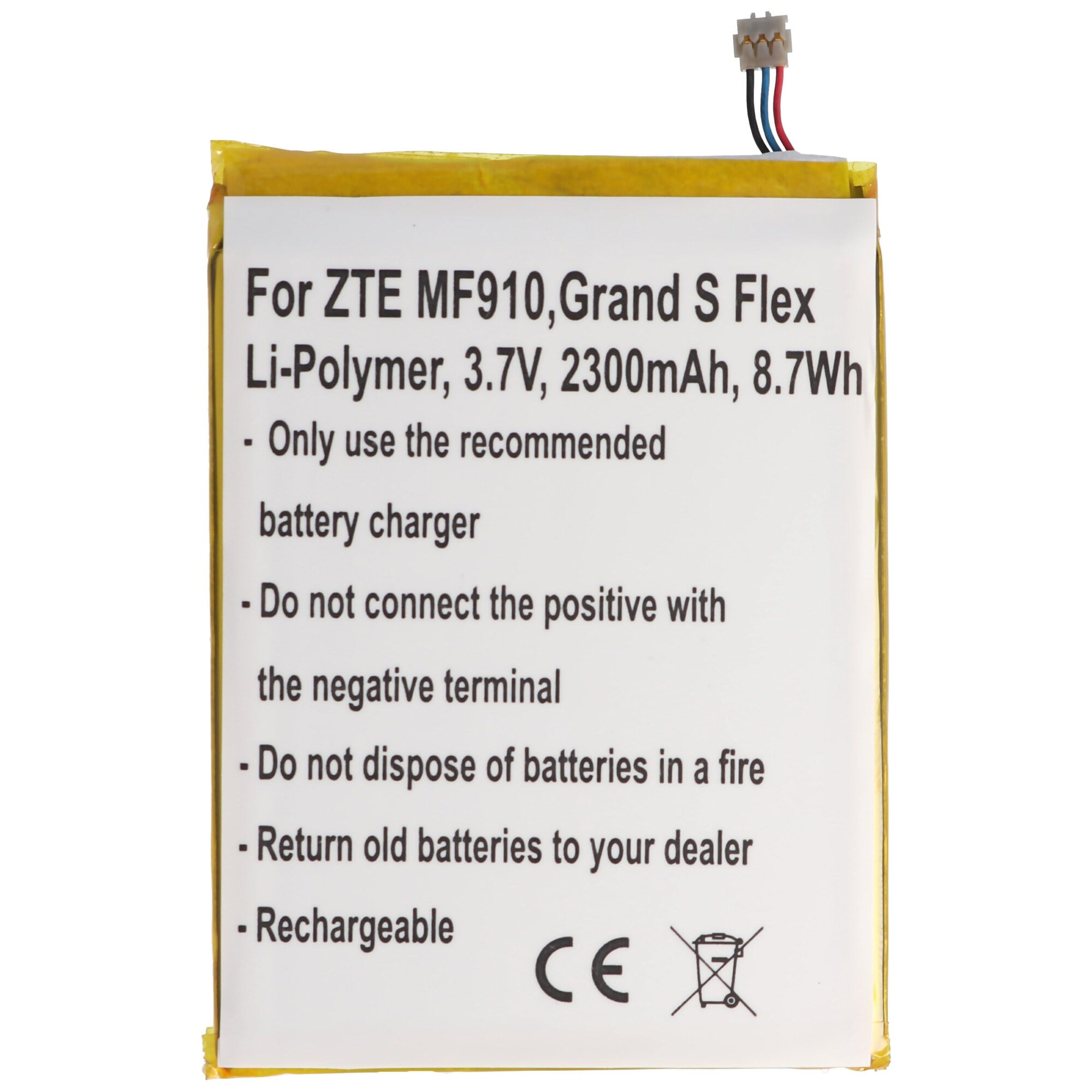 Pil ZTE MF910 pil Li3823T43P3h715345, ZTE Grand S Flex, MF910, MF910 4G LTE için uygun