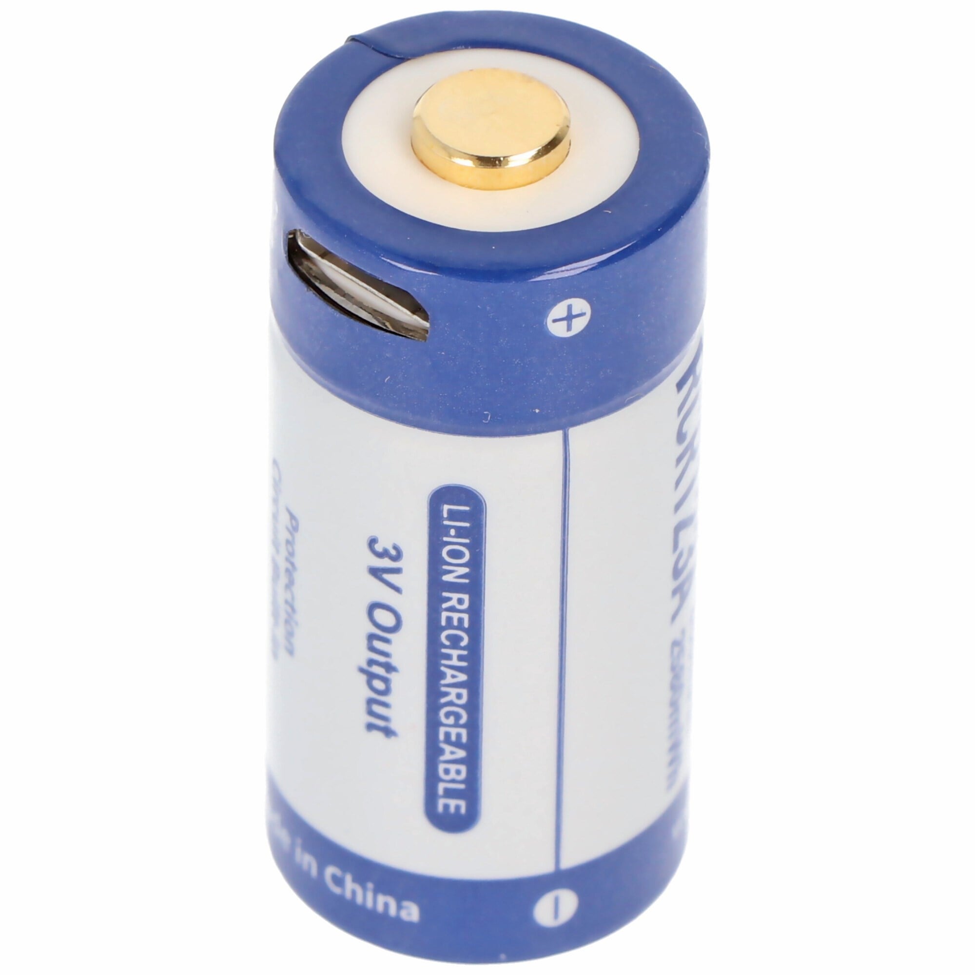 RCR123A 3V 880mAh 1.5A lityum iyon pil 16340, yalnızca mikro USB ile şarj edilebilir
