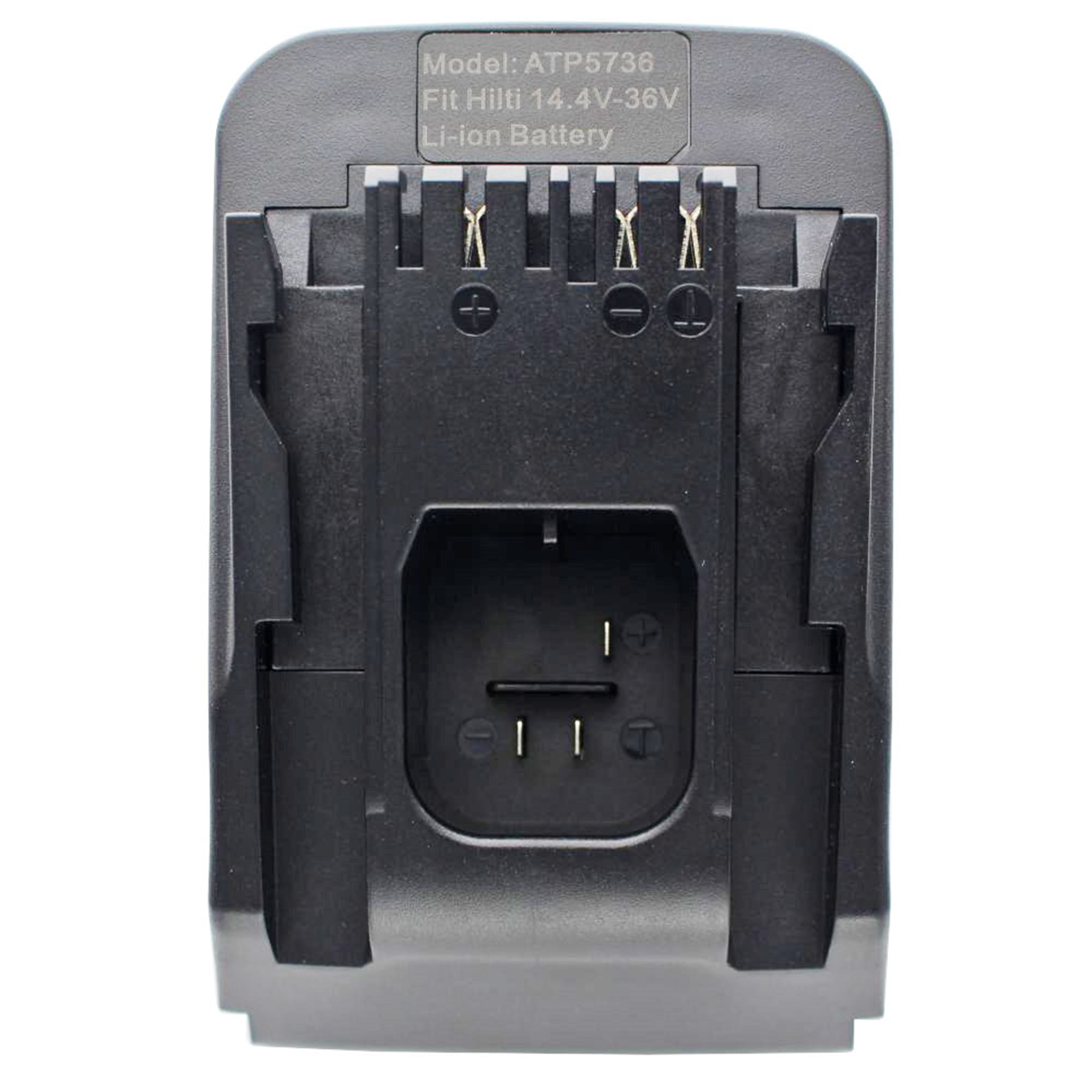 Şarj adaptörü yalnızca 21-36V üniversal şarj cihazı ana ünitemiz ile birlikte Hilti B22 / 2.6 için uygundur