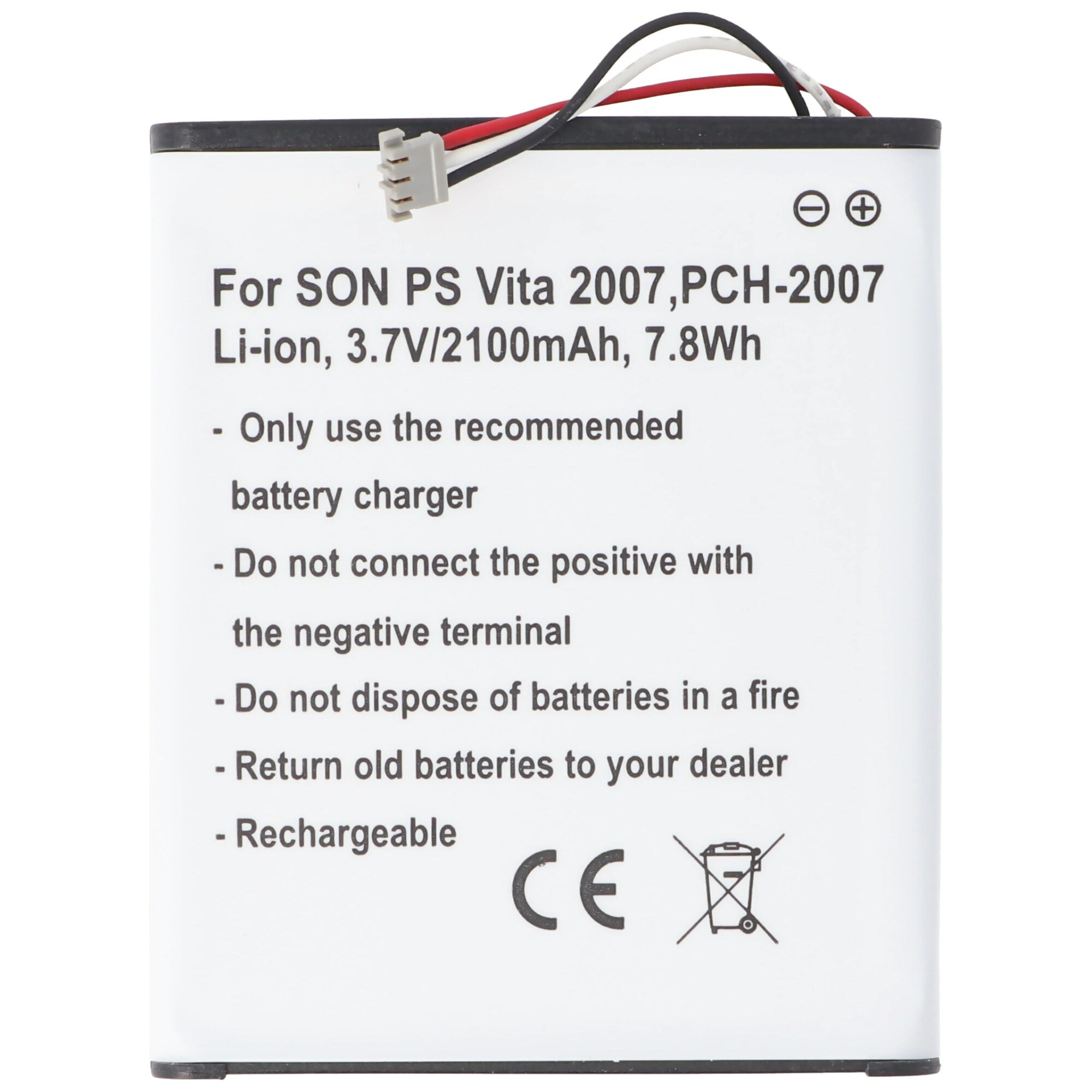 Sony PS Vita 2007, PCH-2007, Li-ion, 3.7V, 2100mAh, 7.8Wh için uygun pil