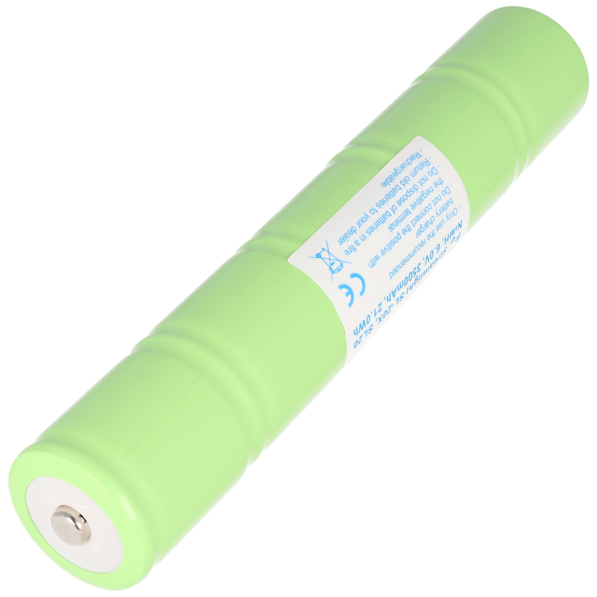 Streamlight SL-20X pil, SL20, NiMH pil IMT-3500D 6.0 volt 3500mAh, 21Wh, 180x32.5mm için uygun çoğaltma pili