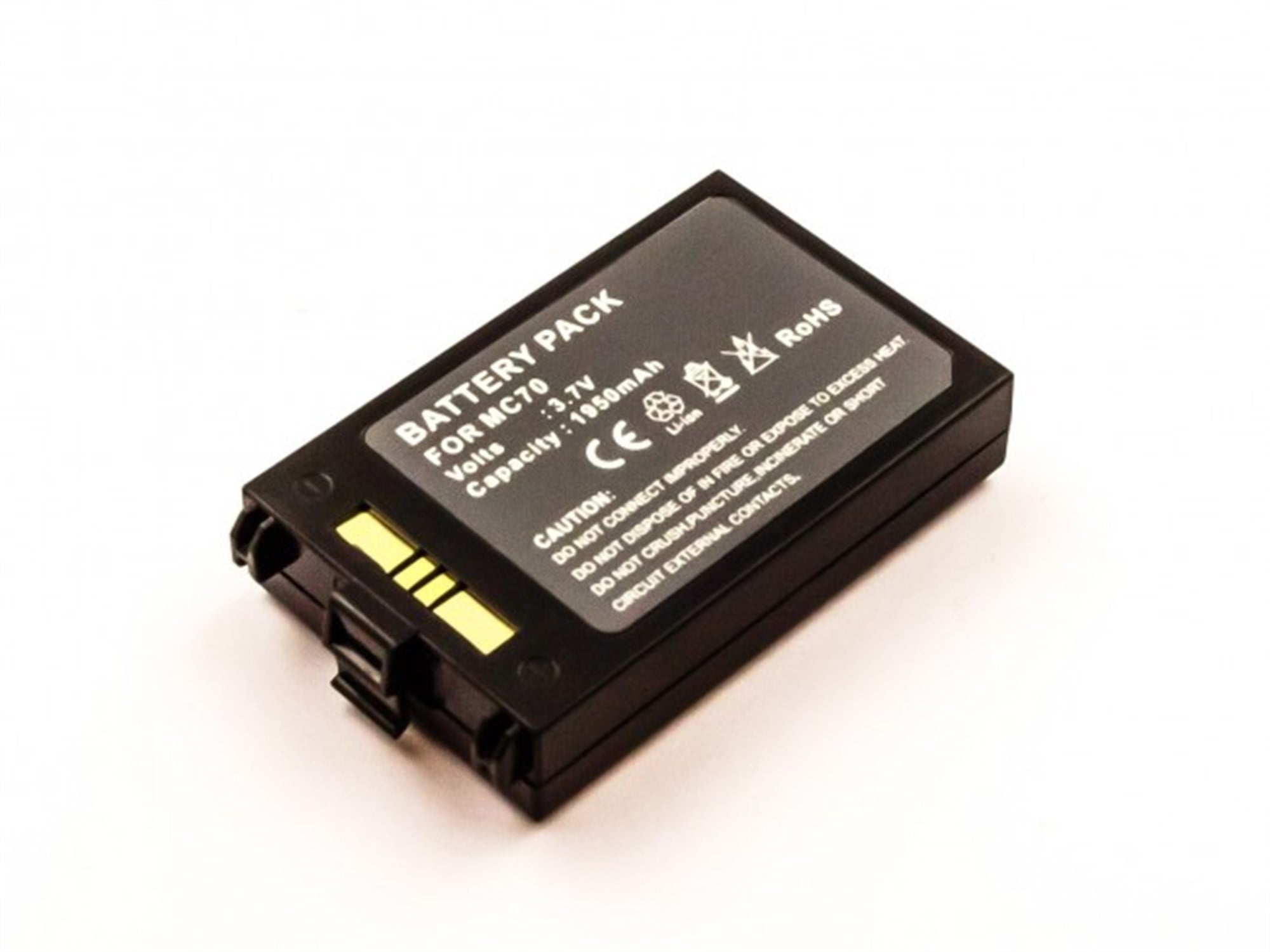 SYMBOL MC70, Li-ion, 3.7V, 1950mAh, 7.2Wh, siyah için uygun pil