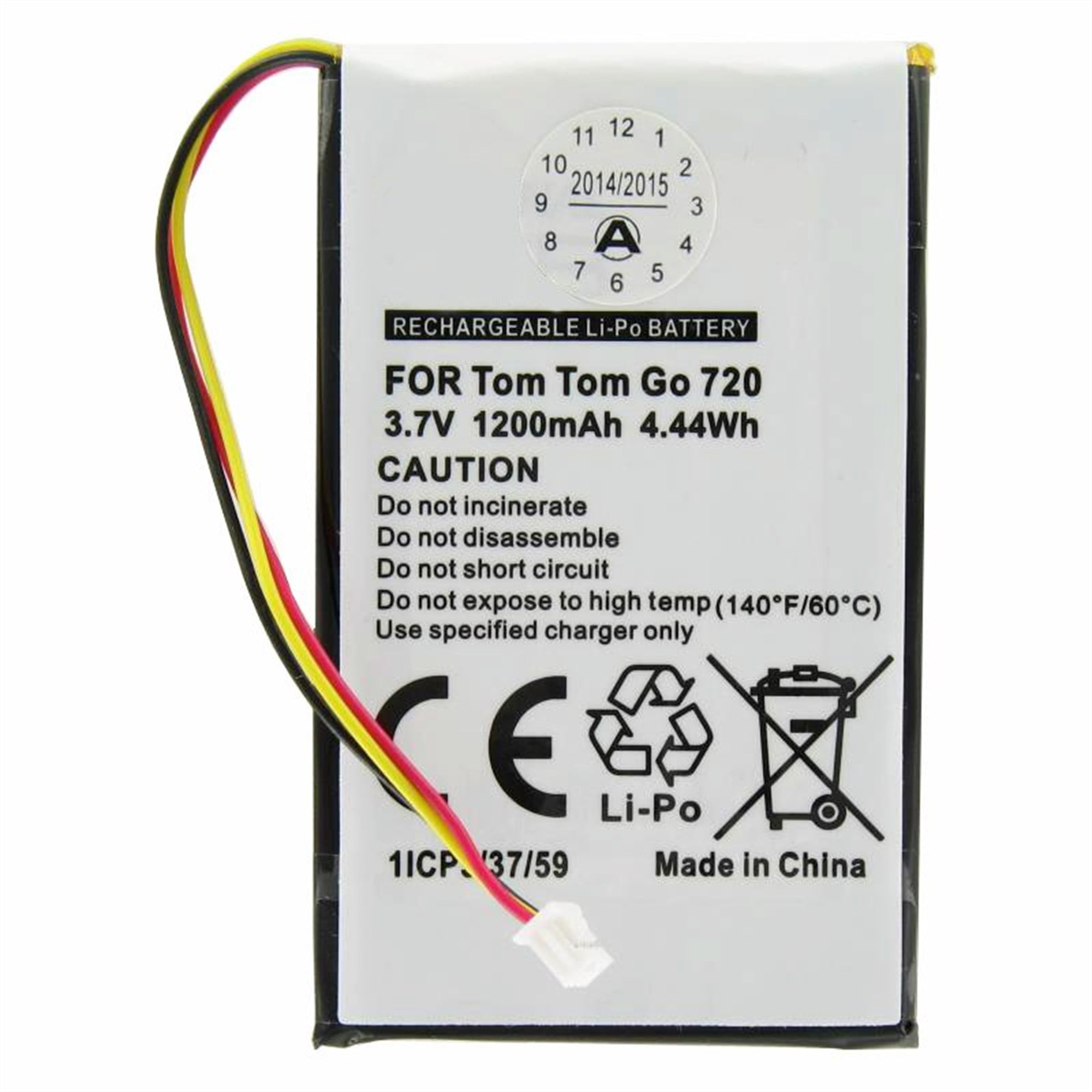 TomTom Go530, Go630, Go730, 1697461 için uygun pil