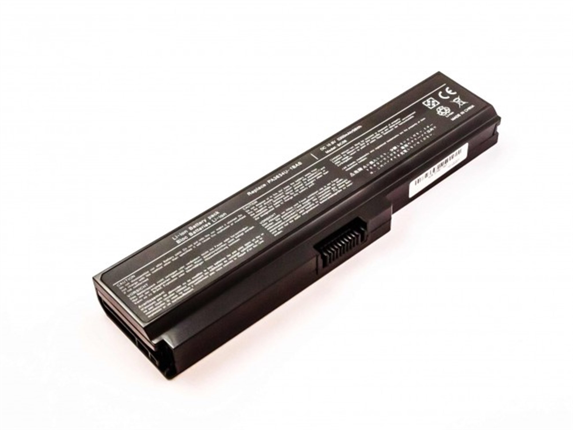 Toshiba Sat Pro U400 serisi, Li-ion, 10.8V, 5200mAh, 56.2Wh, siyah için uygun pil