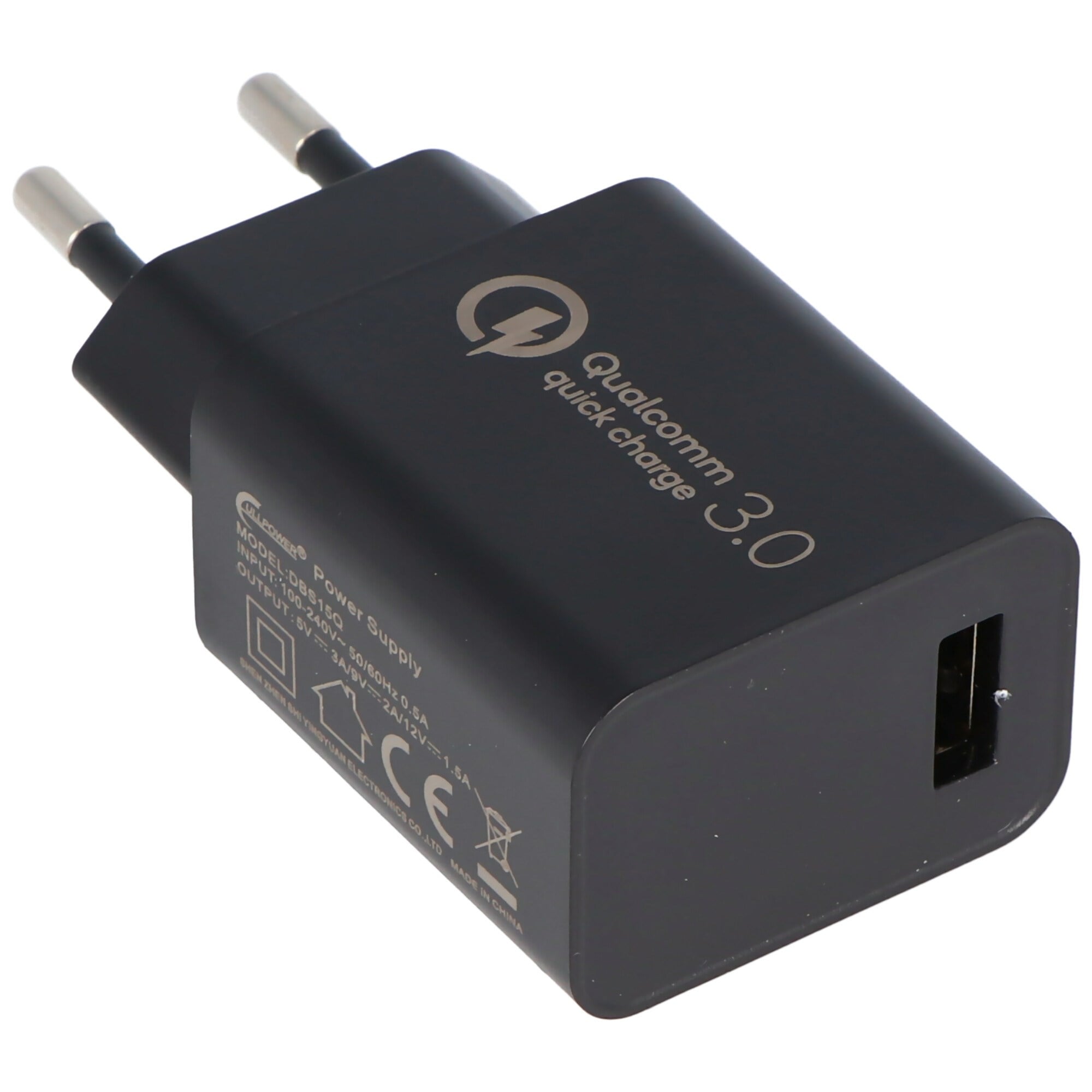 Ultra hızlı şarj, USB güç kaynağı QC3.0 5V 3A, 9V 2A ve 12V 1.5A DBS15Q Hızlı Şarj 18W