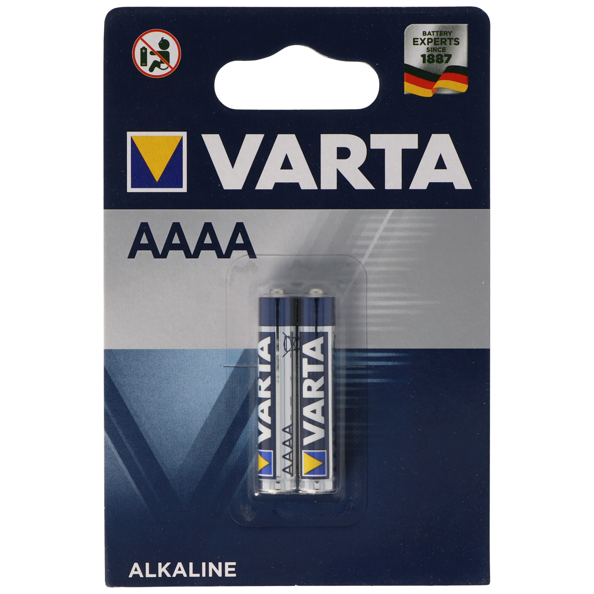 Varta 4061 Electronics AAAA pil 88422, ürün no.: 04061101402, yaklaşık 41,5x8,3 mm