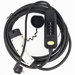 Elektrikli Otomobiller İçin Taşınabilir Şarj Kablosu Tip 2 Mod2 230V 13A SchuKo Fişli Maks. 3.0 kW