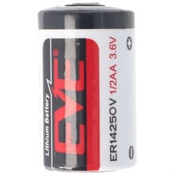 Eve Lityum 3.6V pil ER14250V 1/2AA pil -55 ° C ila 85 ° C derece