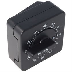 Klasik tasarımlı kısa süreli çalar saat analog siyah