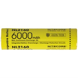 Nitecore NL2160 21700 Li-ion Pil 6000mAh 3.6V Korumalı