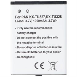Panasonic KX-TU327 BJ-LT100010 3.7 volt 1000mAh için pil