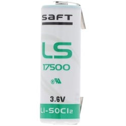 SAFT LS17500 lityum pil, boyut A, lehim halkası U şeklinde