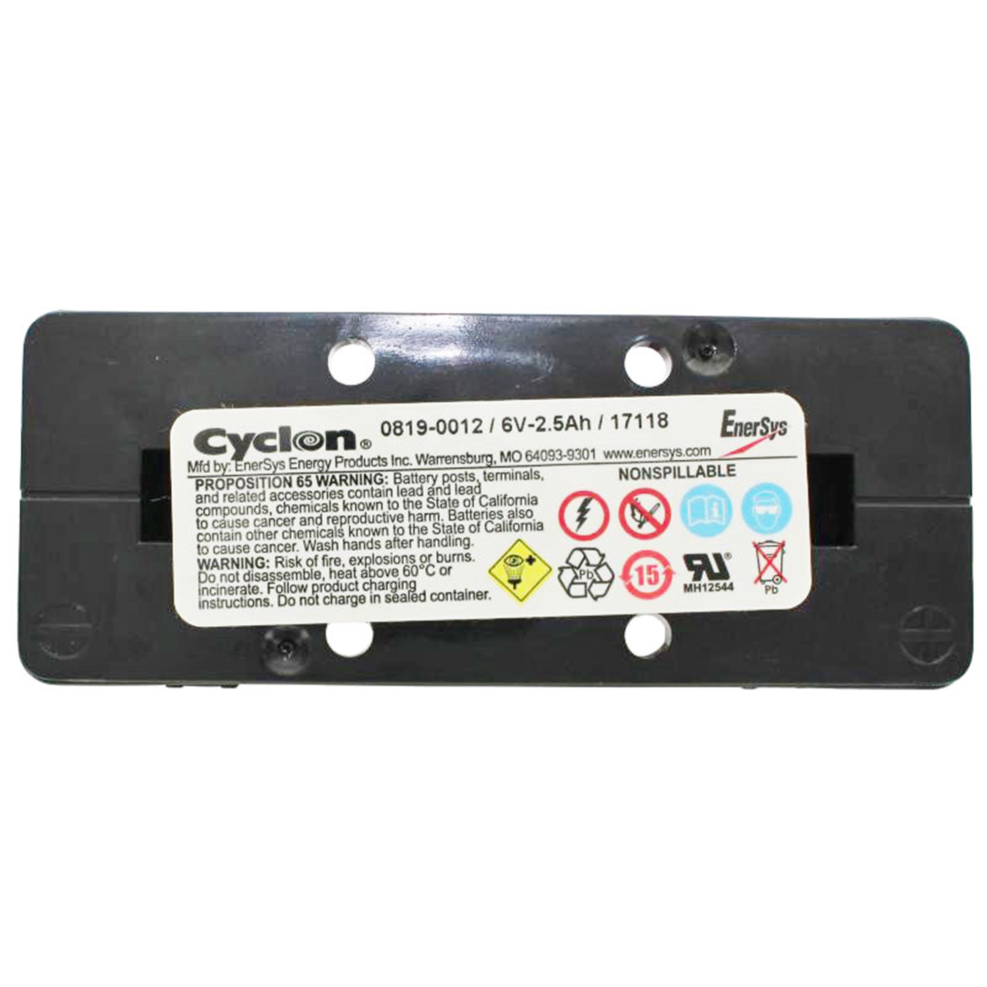 Hawker EnerSys Cyclon 0819-0012 6V 2,5 Ah (10h) loodaccu Monobloc