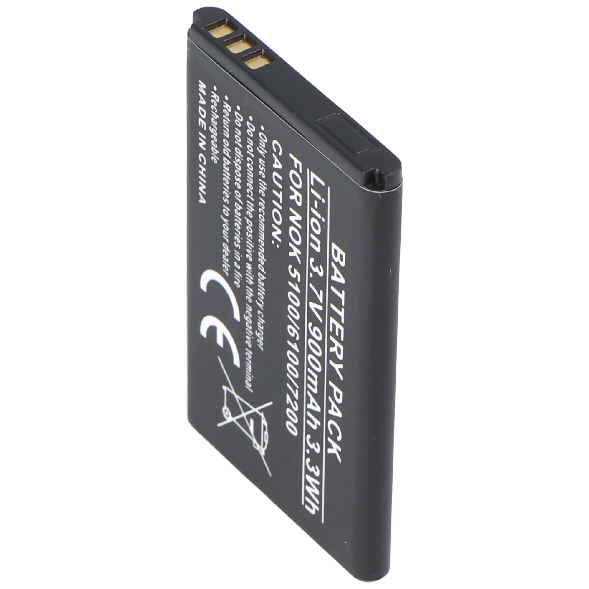 3.7 volt ve 900mAh Nokia BL-4C için uygun batarya