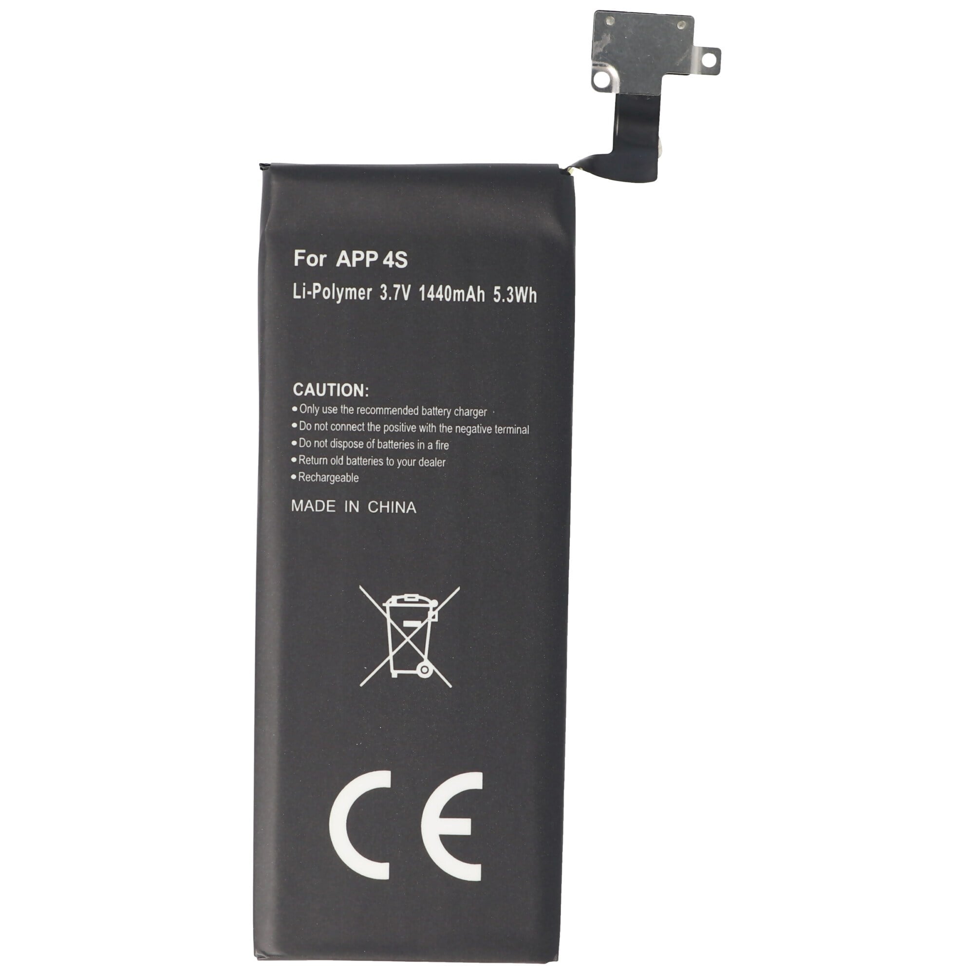 Apple iPhone 4S pil, 616-0579, GB-S10-423282-0100, 1440mAh için uygun AccuCell pil