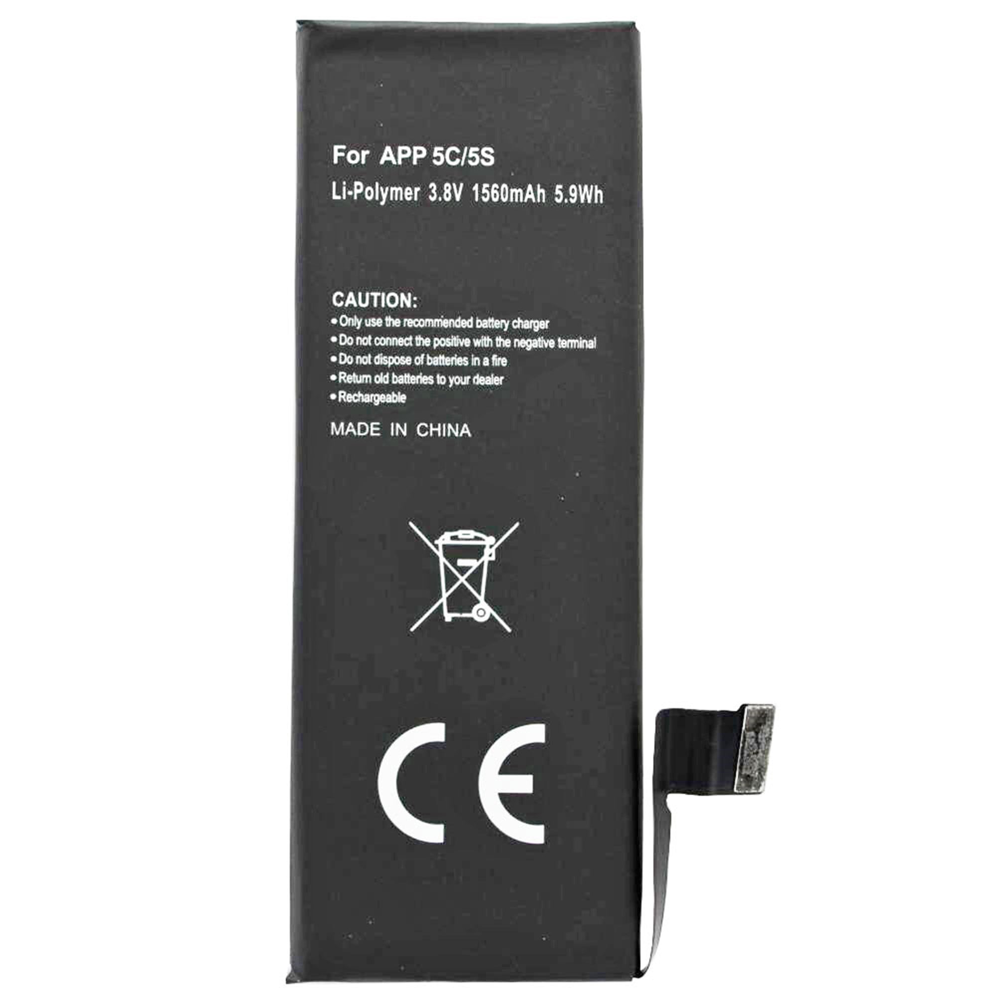 Apple iPhone 5s pil 616-0720, 616-0652, 616-0728 için pil (orijinal Apple pili değil)