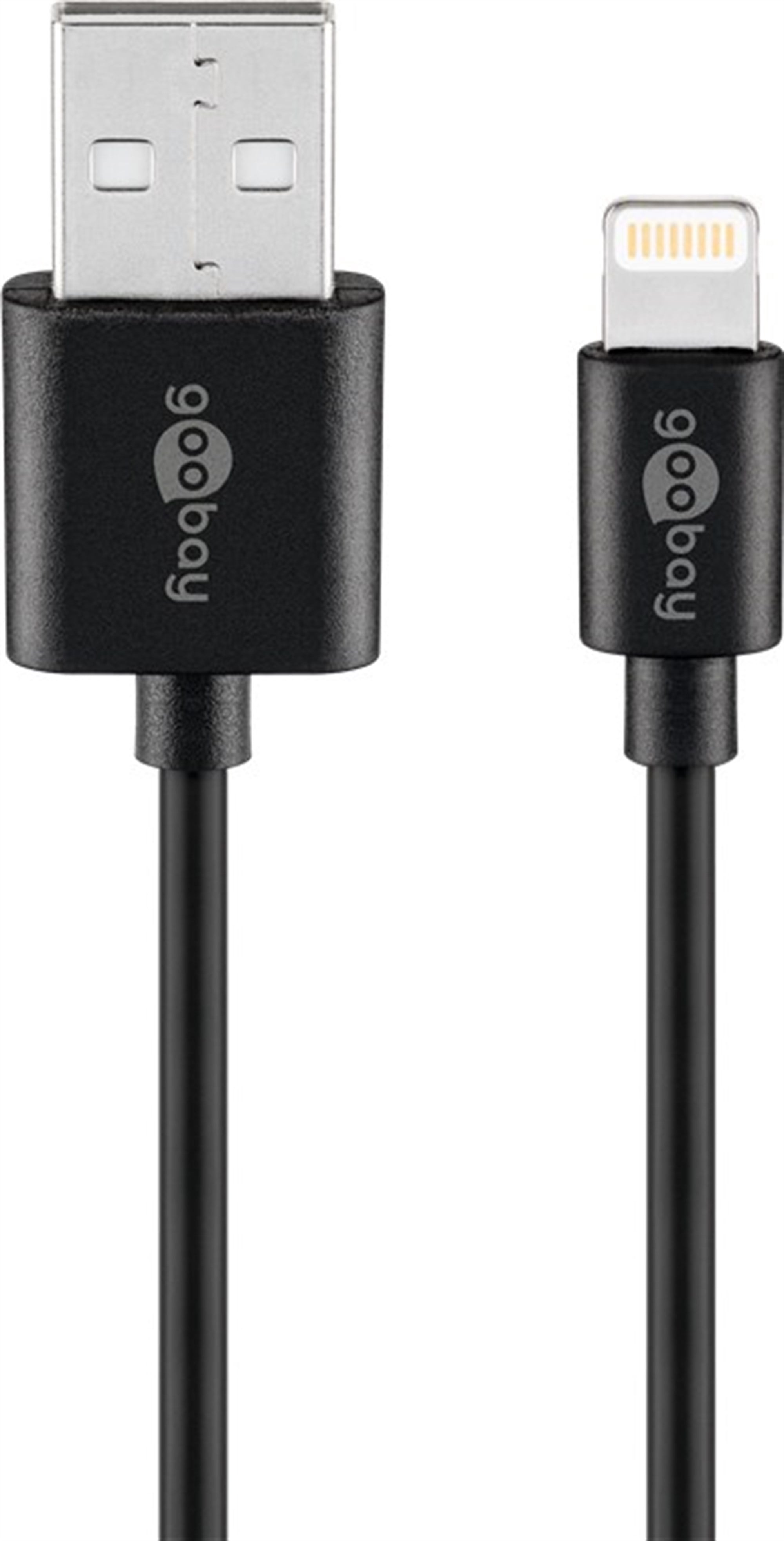 Apple iPhone, iPad ve Lightning konektörlü cihazlar için USB senkronizasyon ve şarj kablosu, siyah