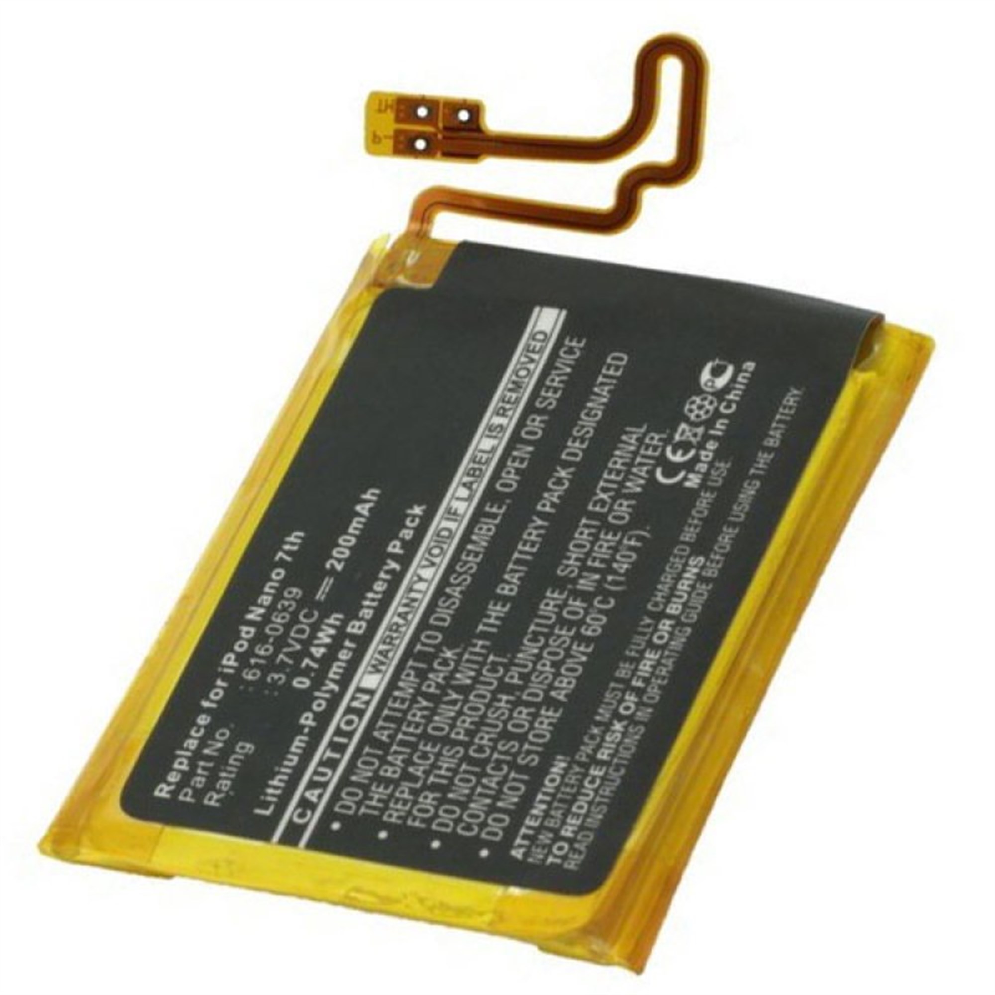 Apple Ipod Nano 7, 616-0639, 616-0640 için uygun AccuCell pil