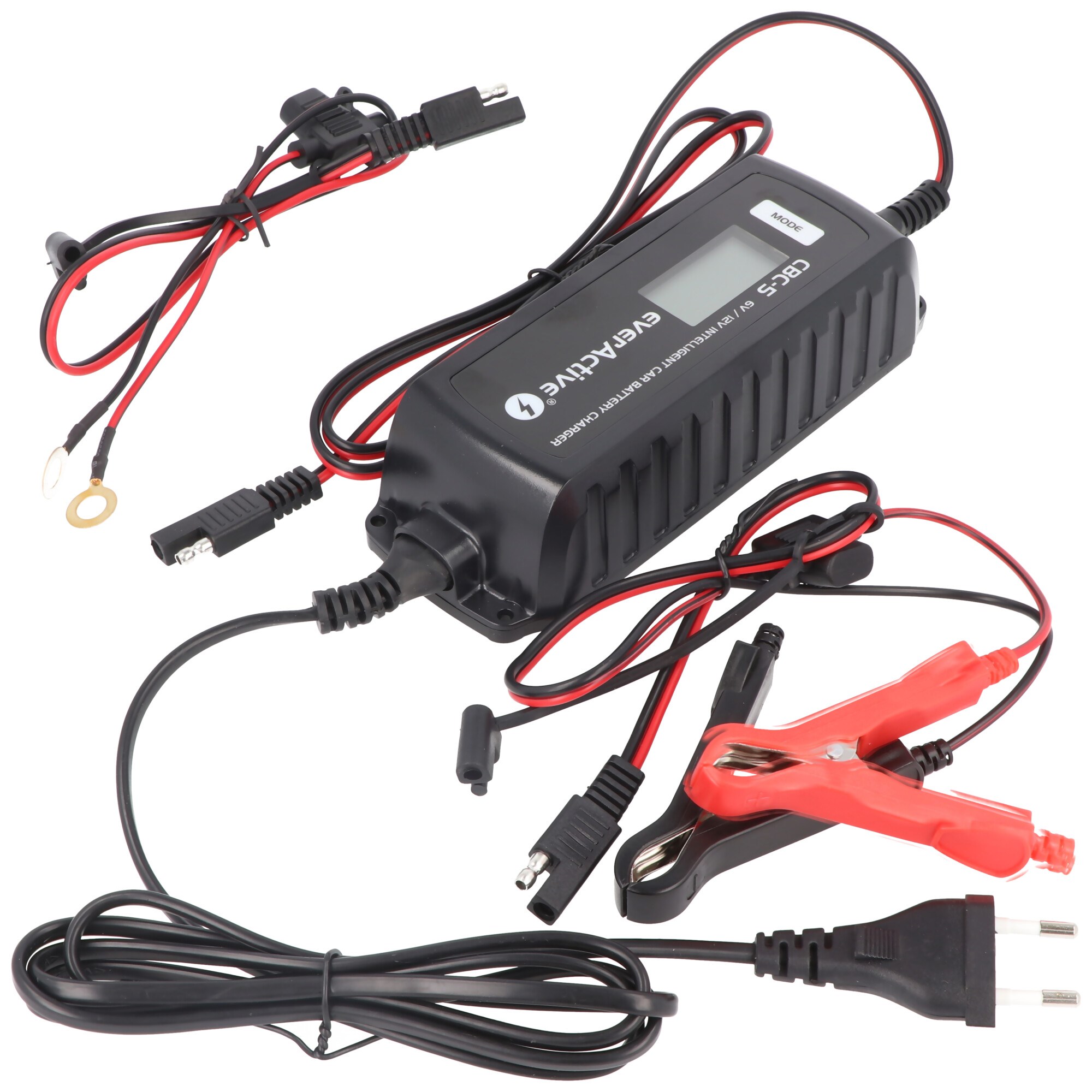 Araba, motosiklet, kurşun asit, PB, jel, AGM akü için 6 volt ve 12 volt için LCD ekranlı hızlı şarj cihazı