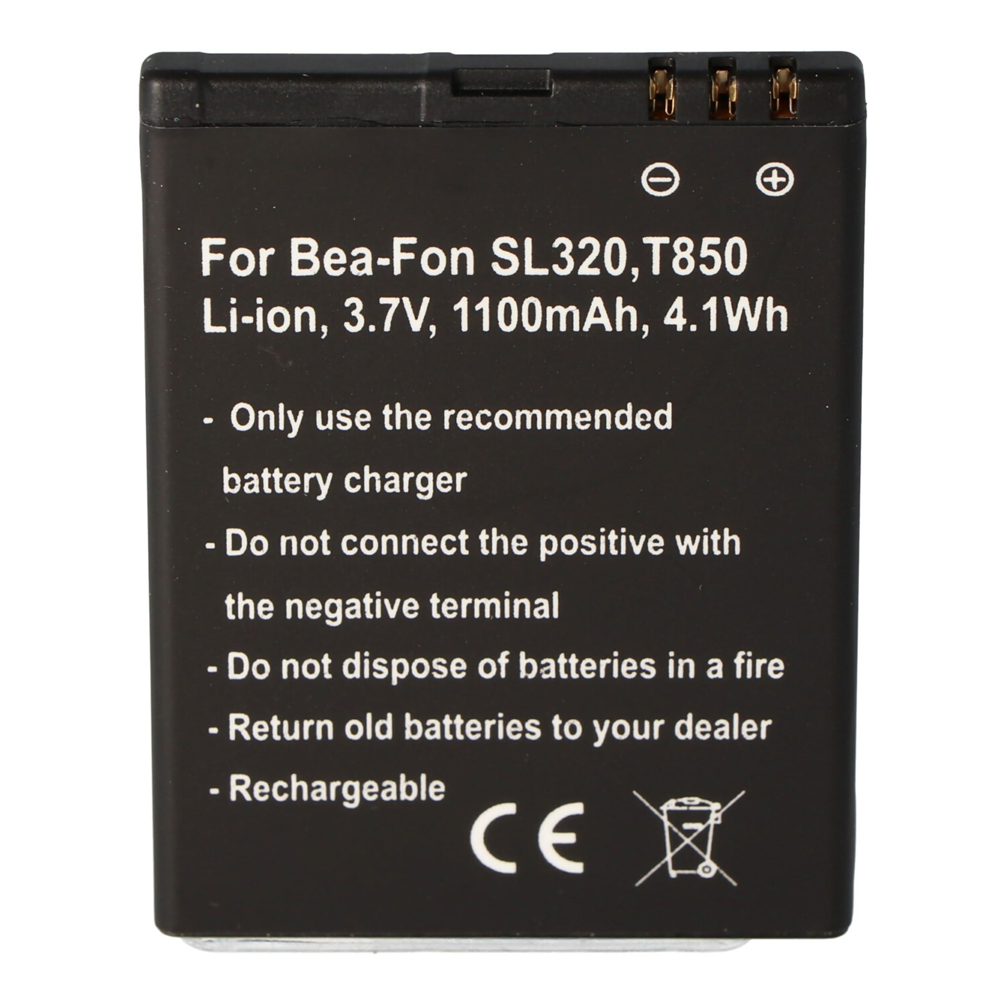 Bea-Fon SL320 pil T850, DRTEL-4D-01, Olympia Brio için uygun pil