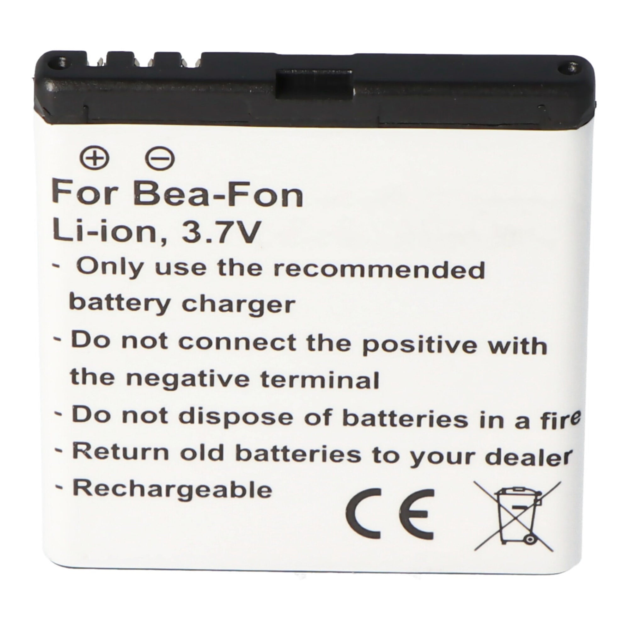 Bea-Fon SL470 pil SL570 3.6-3.7V 1000-1250mAh maks. 4,6Wh