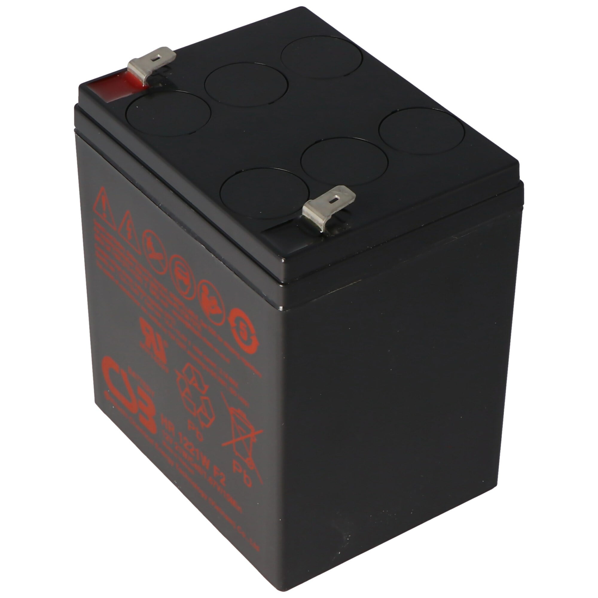 CSB-HR1221WF2 12 volt AGM kurşun asit akü 1.75Ah - 21Wh, 90x70x106mm Faston 6.3mm yüksek akıma dayanıklı