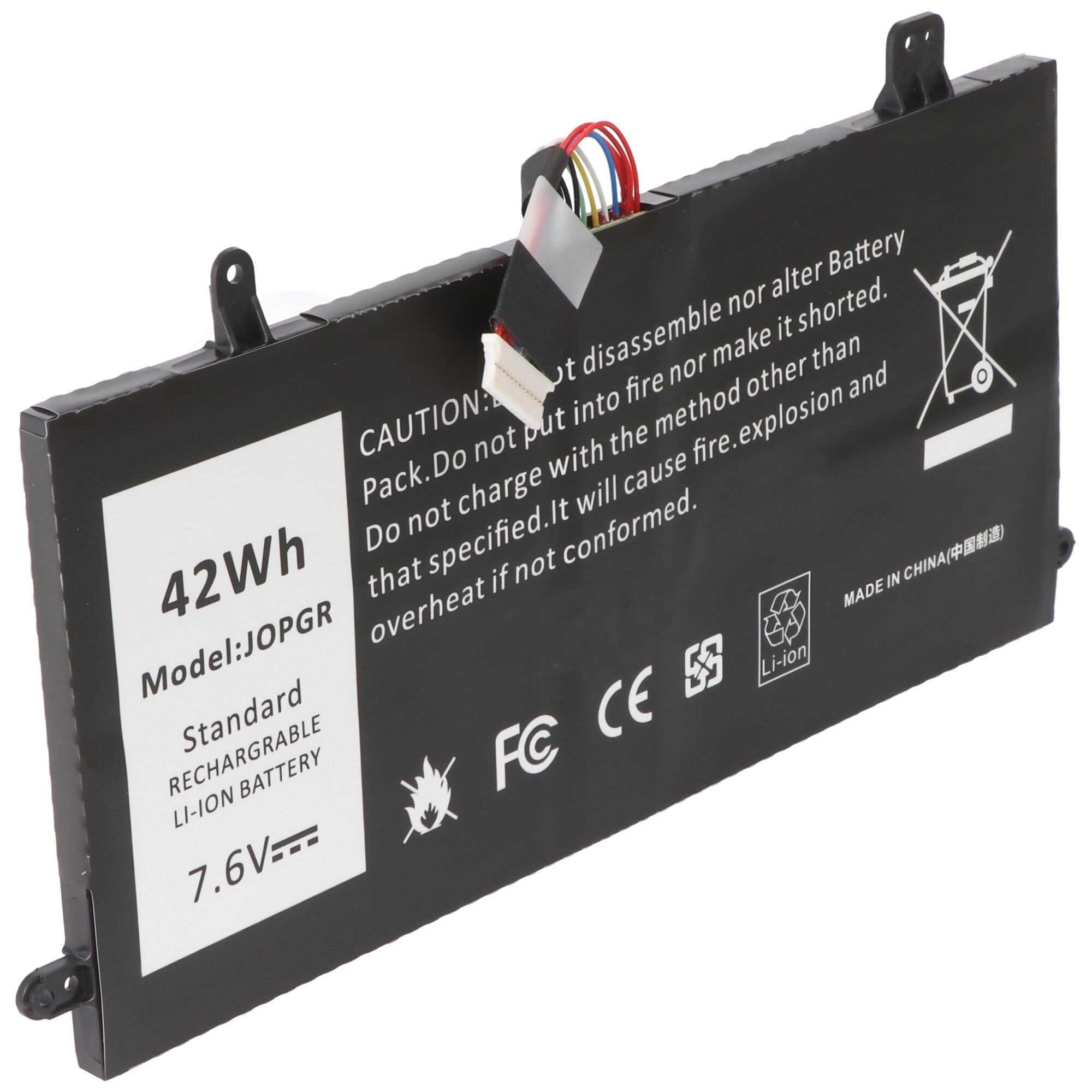Dell Latitude 5290, Li-Polymer, 7.6V, 5500mAh, 42Wh, siyah için uygun pil