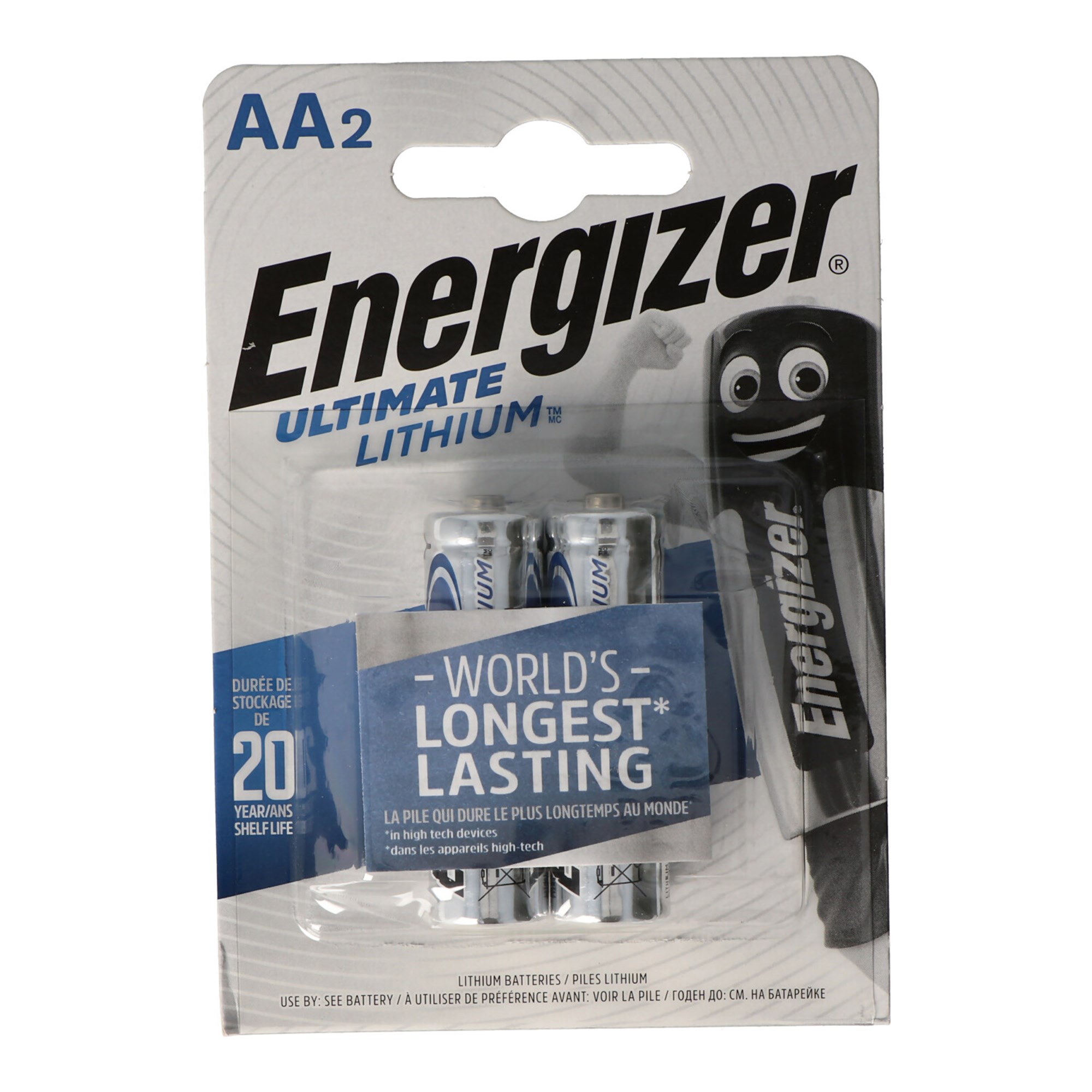 Energizer L91 lityum pil AA 1.5 volt, 3000mAh çift blister