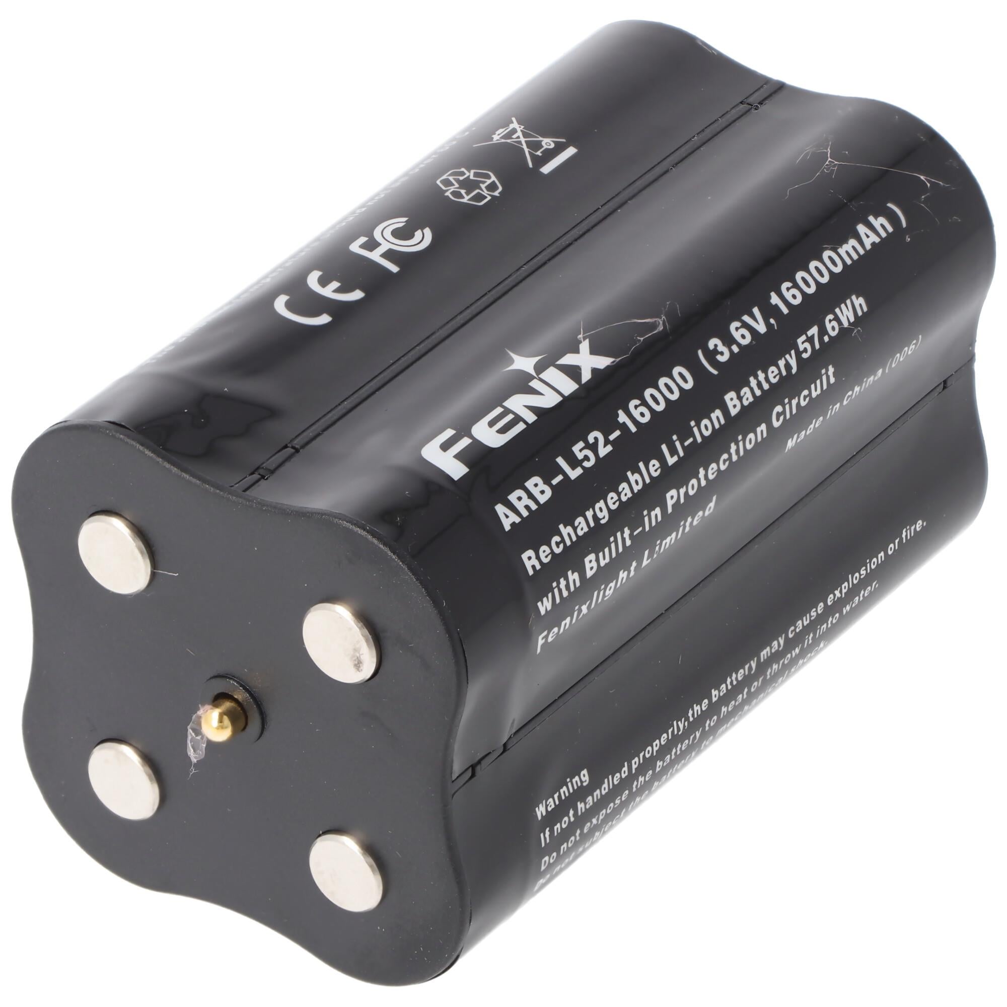Fenix ARB-L52-16000 pil paketi 3.6 Volt 16000mAh, Fenix LR50R için pil paketi