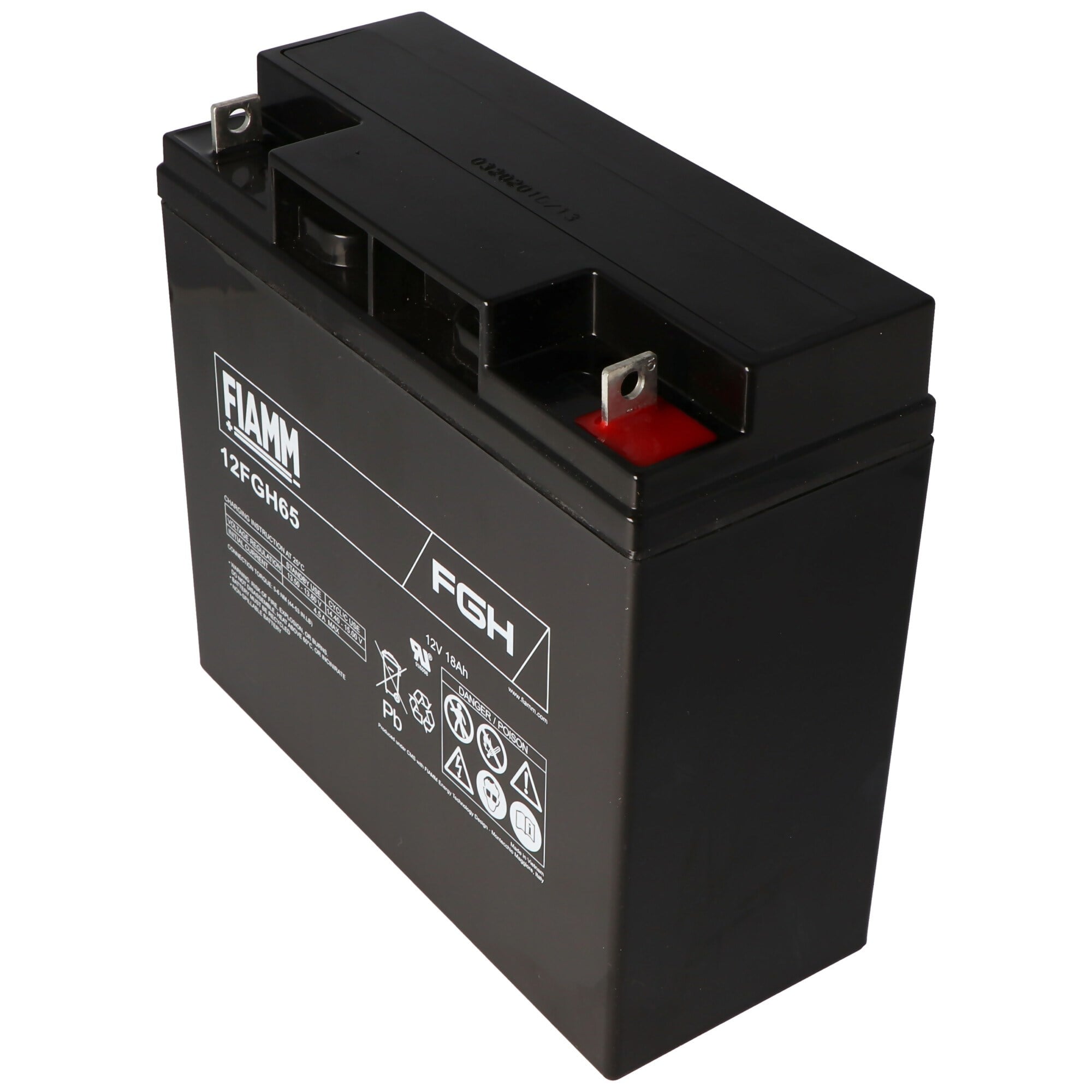 Fiamm 12FGH65 pil FGH21803 kurşun pil 12 volt 18Ah marş aküsü olarak ideal