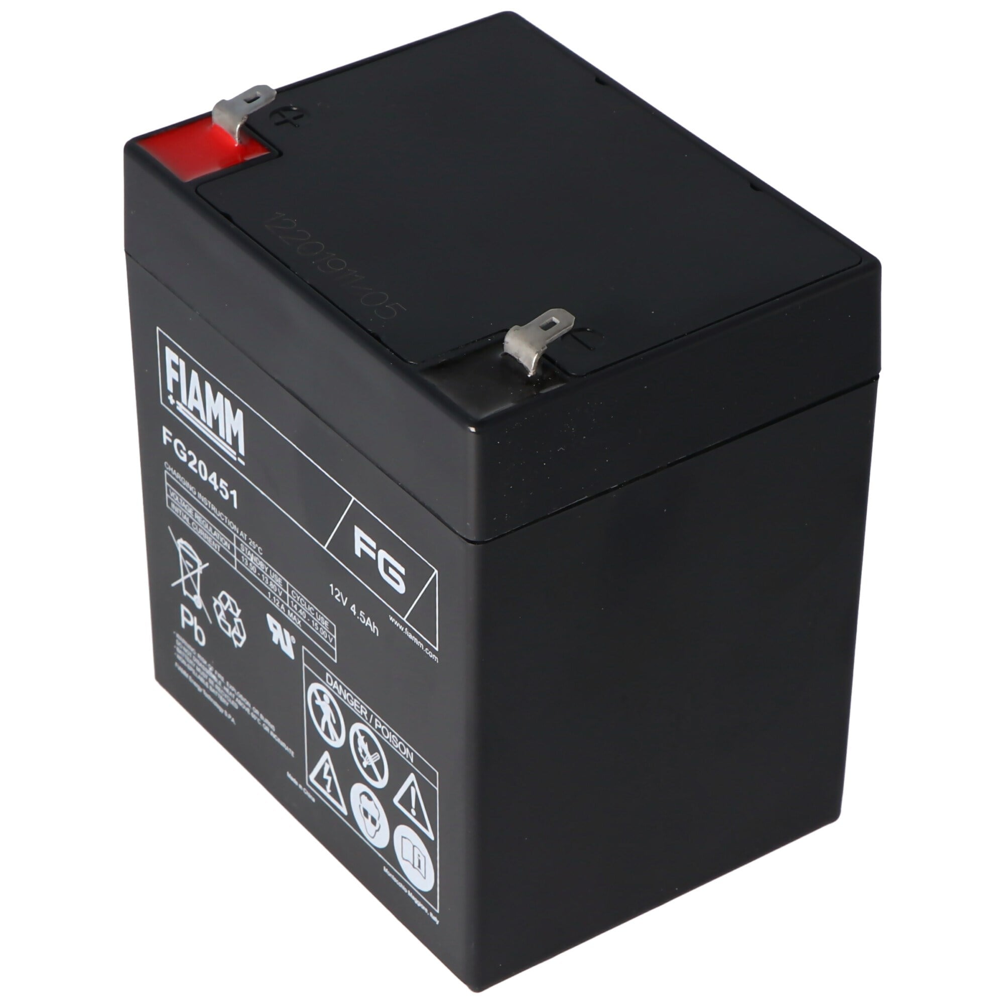 Fiamm FG20451 pil 4.5Ah 12 volt kurşun pil