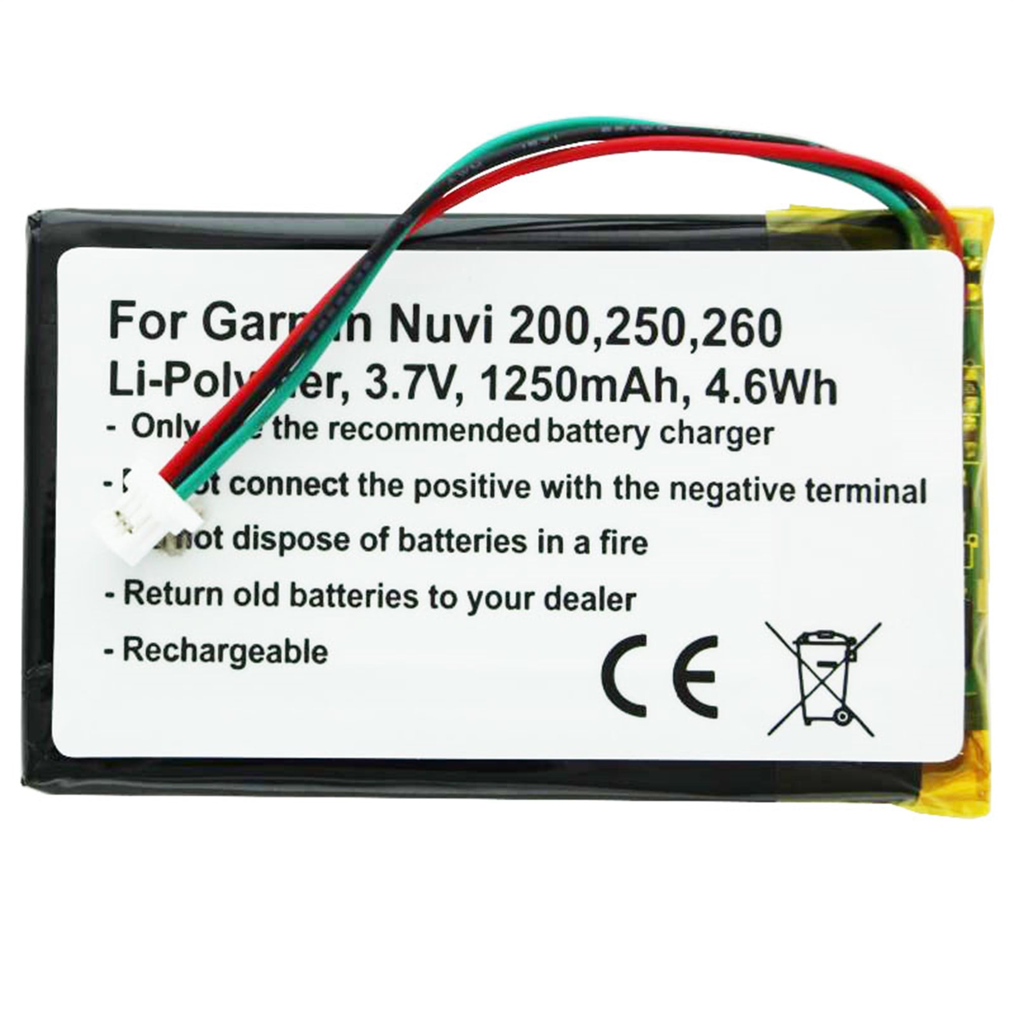 Garmin Nuvi 200, Nüvi 361-00019-11 için uygun pil