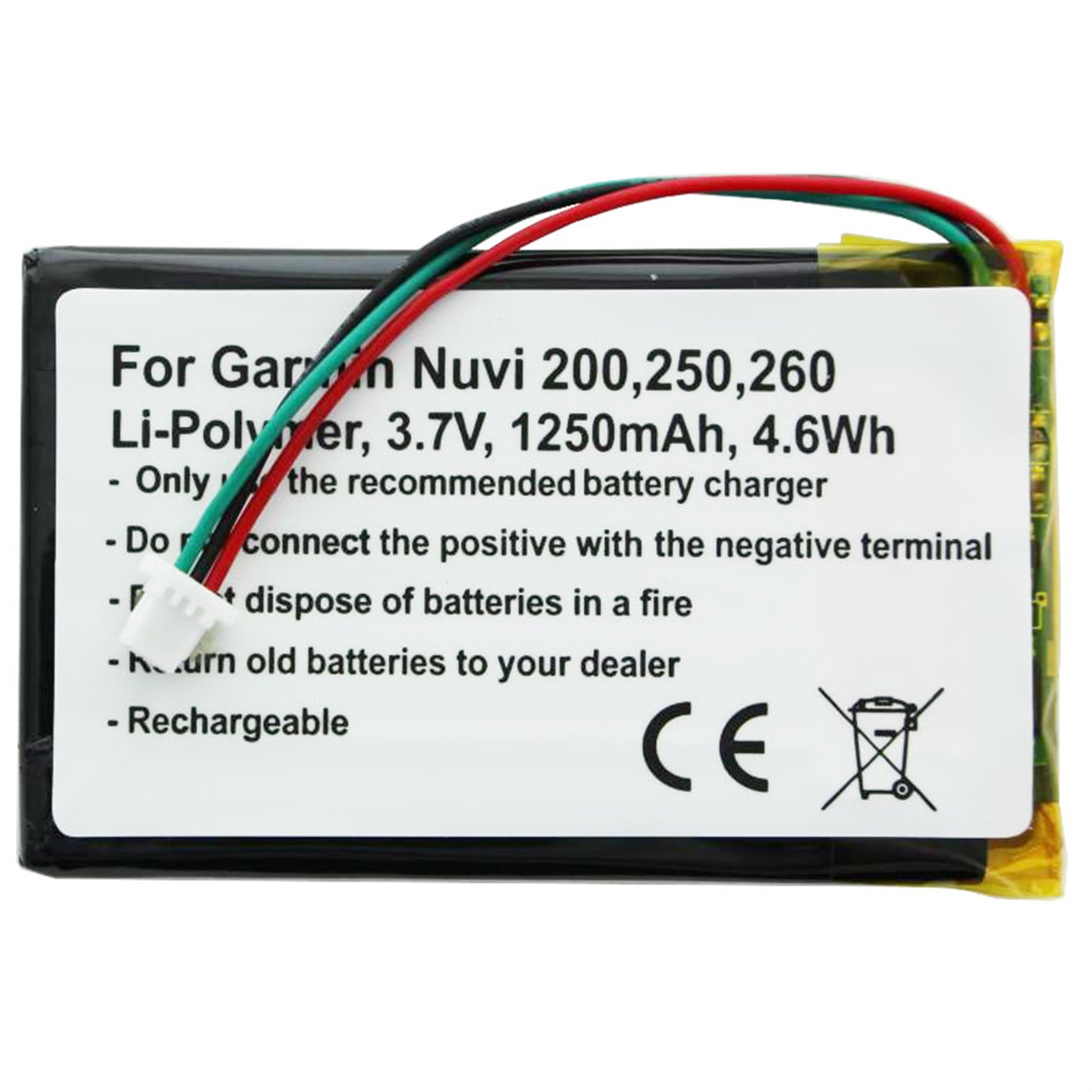 Garmin Nuvi 200w, 361-00019-11 için uygun pil