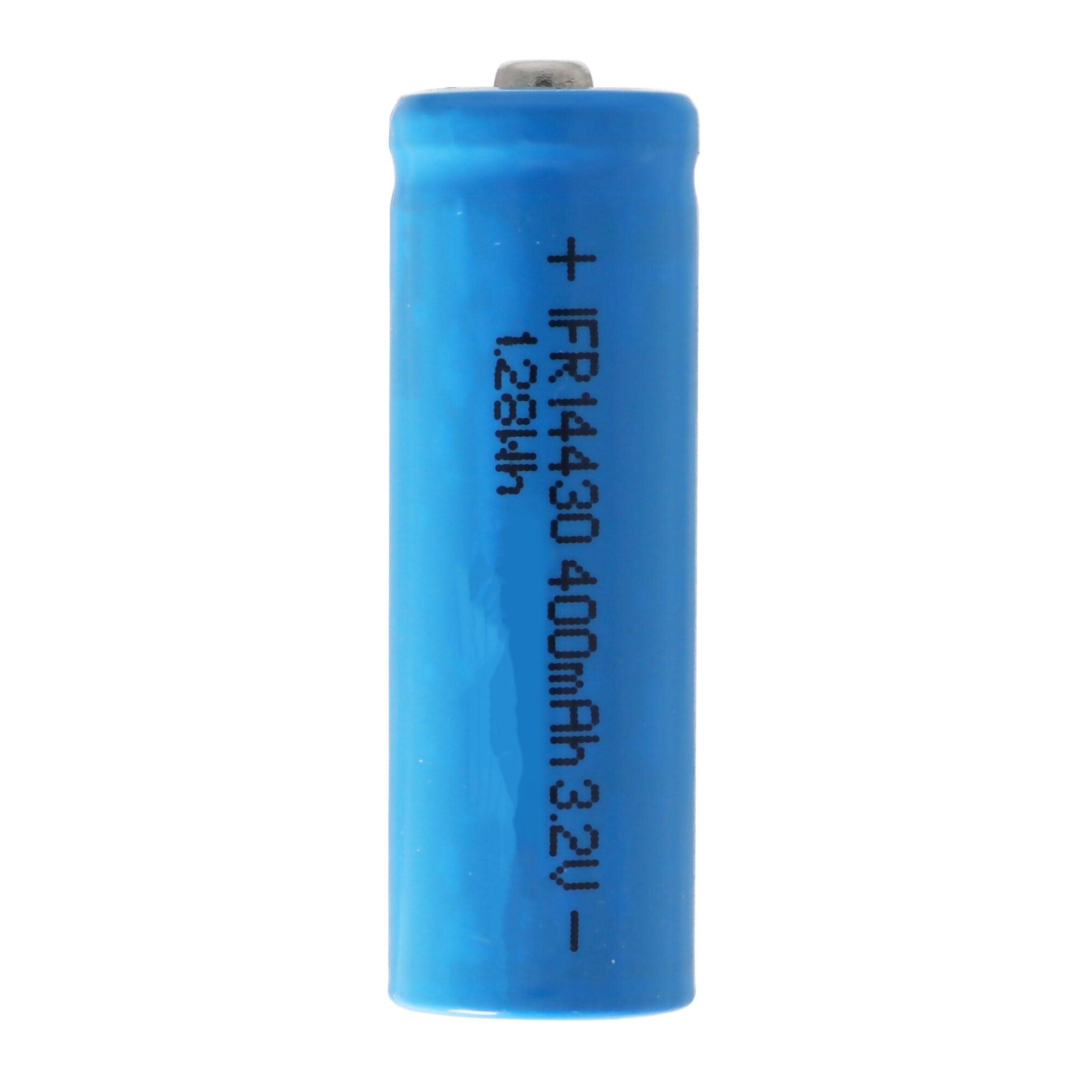 IFR 14430 - 400mAh 3.2V LiFePo4 pil (düğme üstü) korumasız