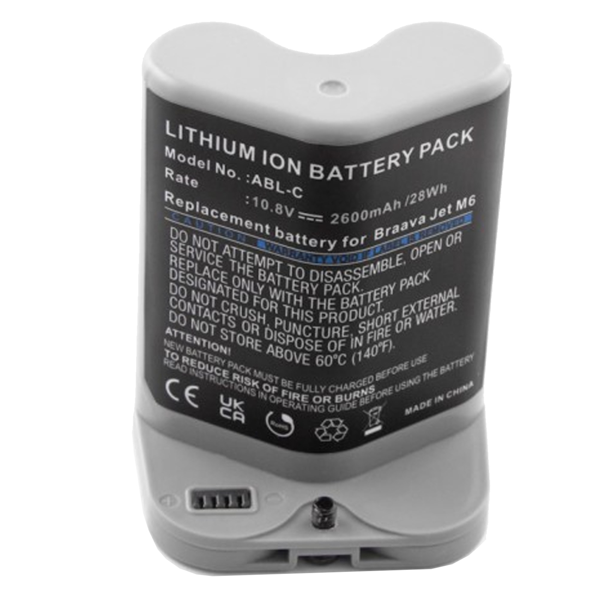 İRobot Braava Jet M6, Li-ion, 10.8V, 2600mAh, 28.1Wh için uygun pil