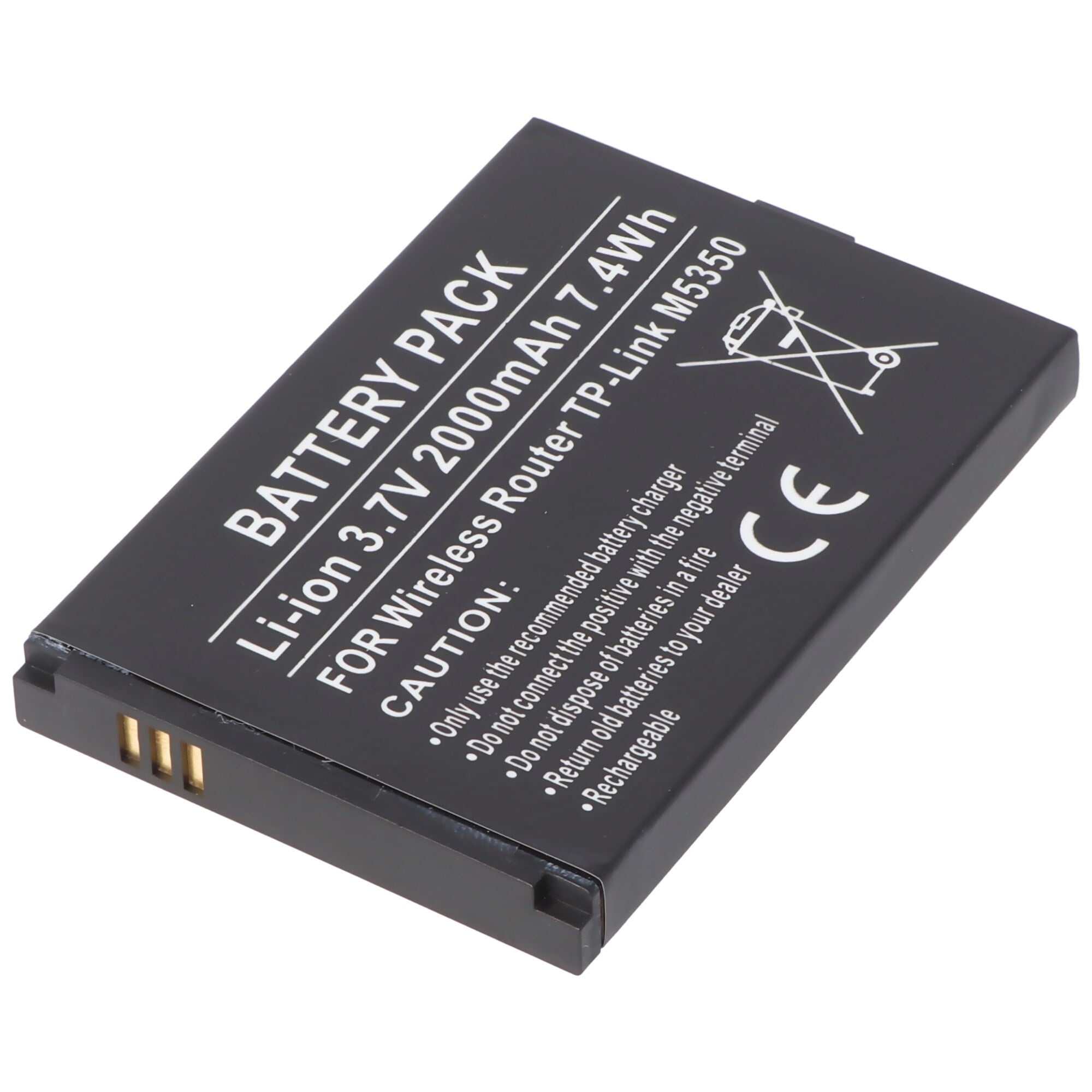 Kablosuz yönlendirici TP-Link M5350 Li-ion pil 3.7V 2000mAh için uygun pil