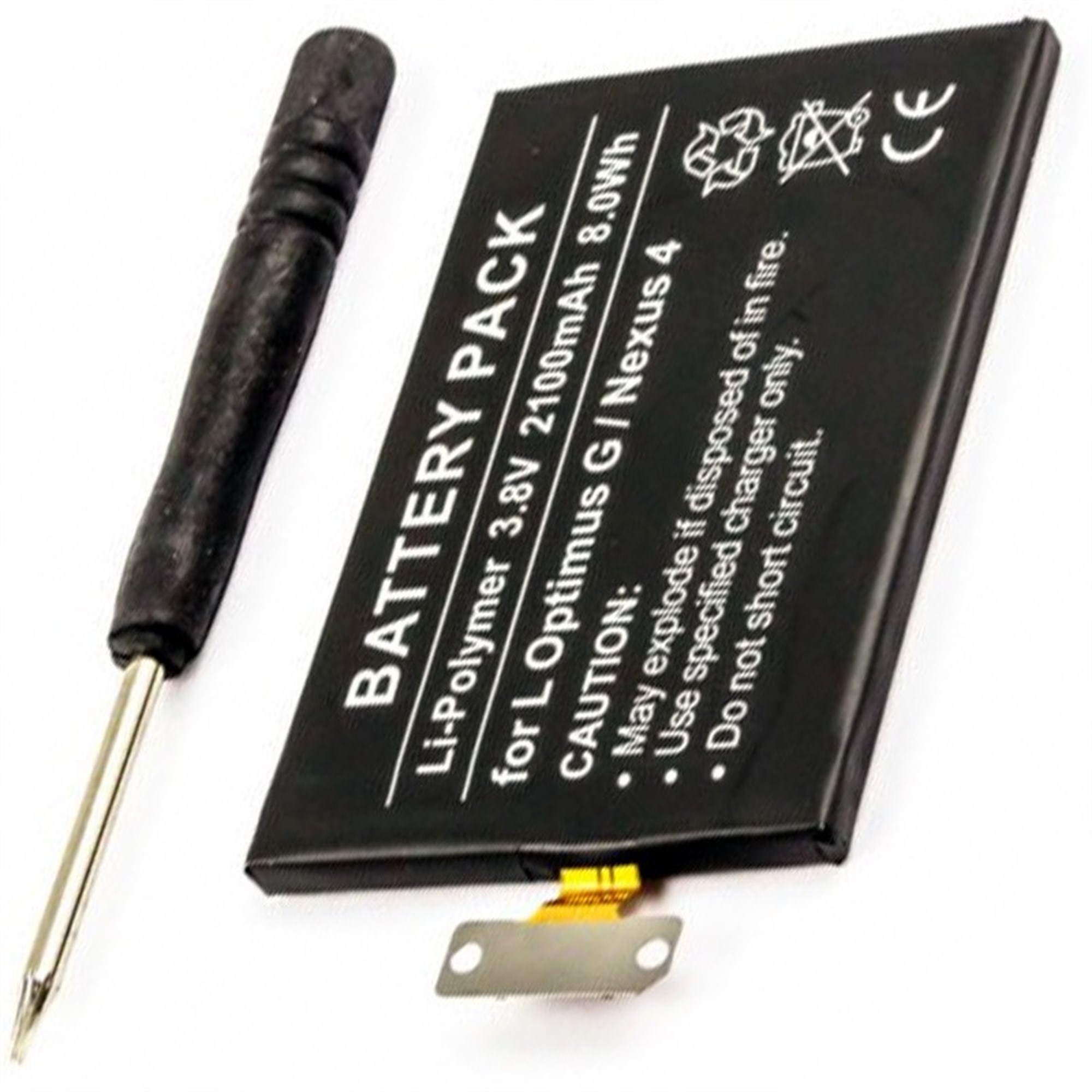 LG Nexus 4, E960, E970, E973, E975, F180 ve LG Maku yedek pili