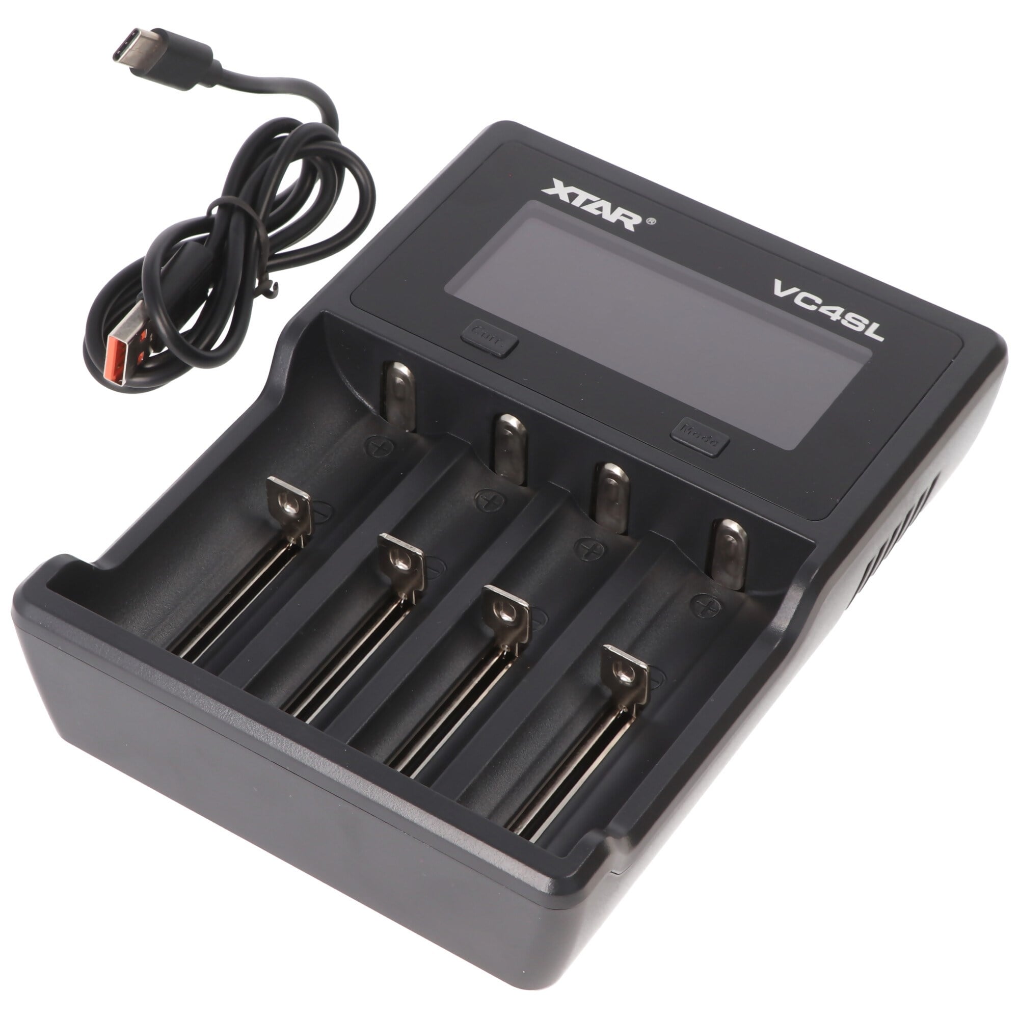 Li-ion 3.6V - 3.7V ve NIMH 1.2V pil için Xtar VC4SL QC3.0 hızlı şarj cihazı, güç kaynağı olmadan