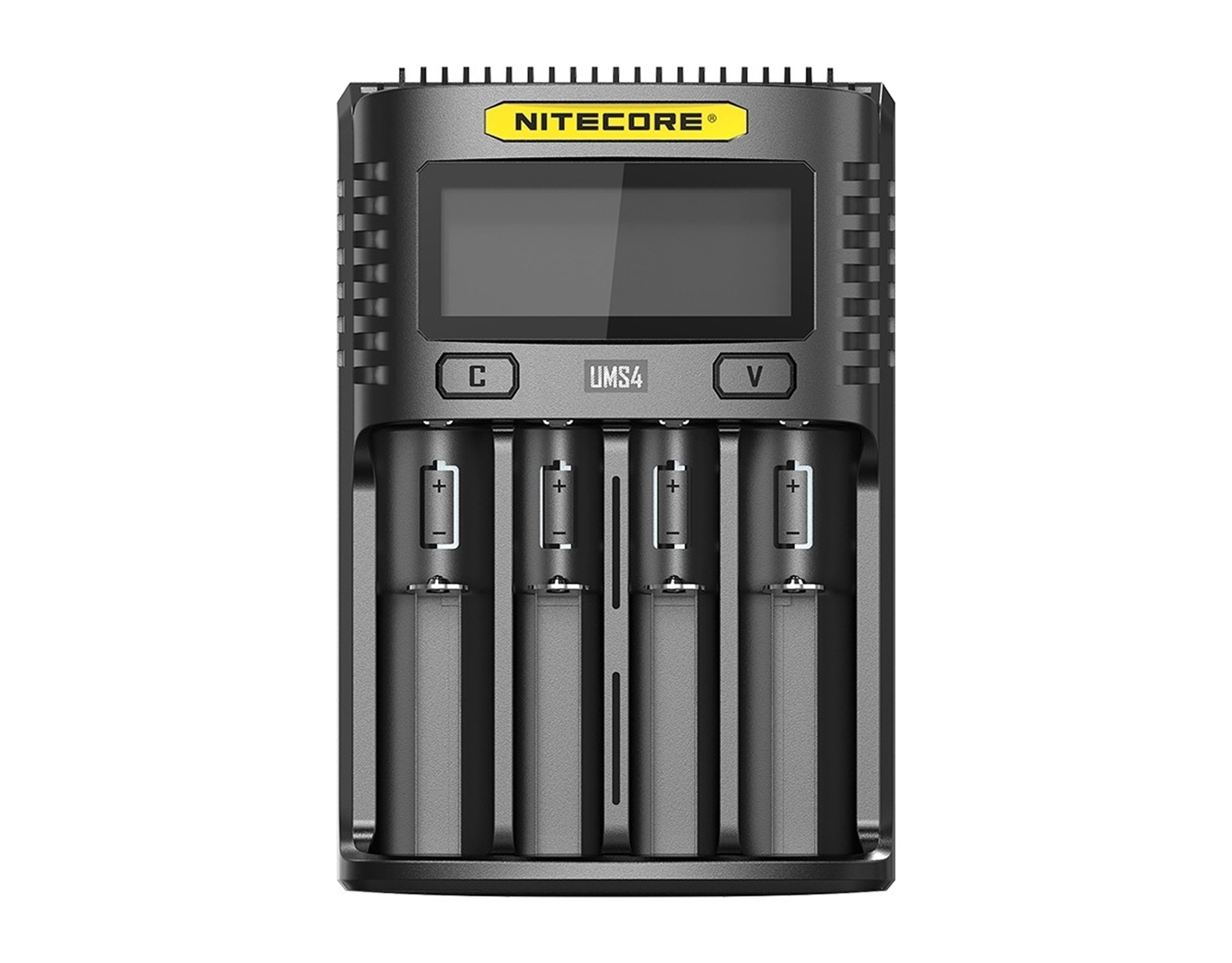 Li-Ion piller için Nitecore UMS4 USB hızlı şarj cihazı QC 2.0 uyumlu