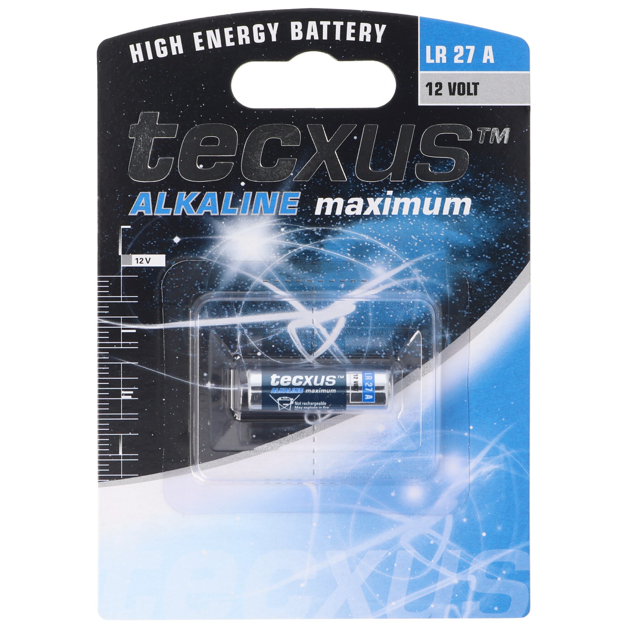 LR27 A alkalin pil L828, 12 volt, boyutlar 28,8 x 8 mm