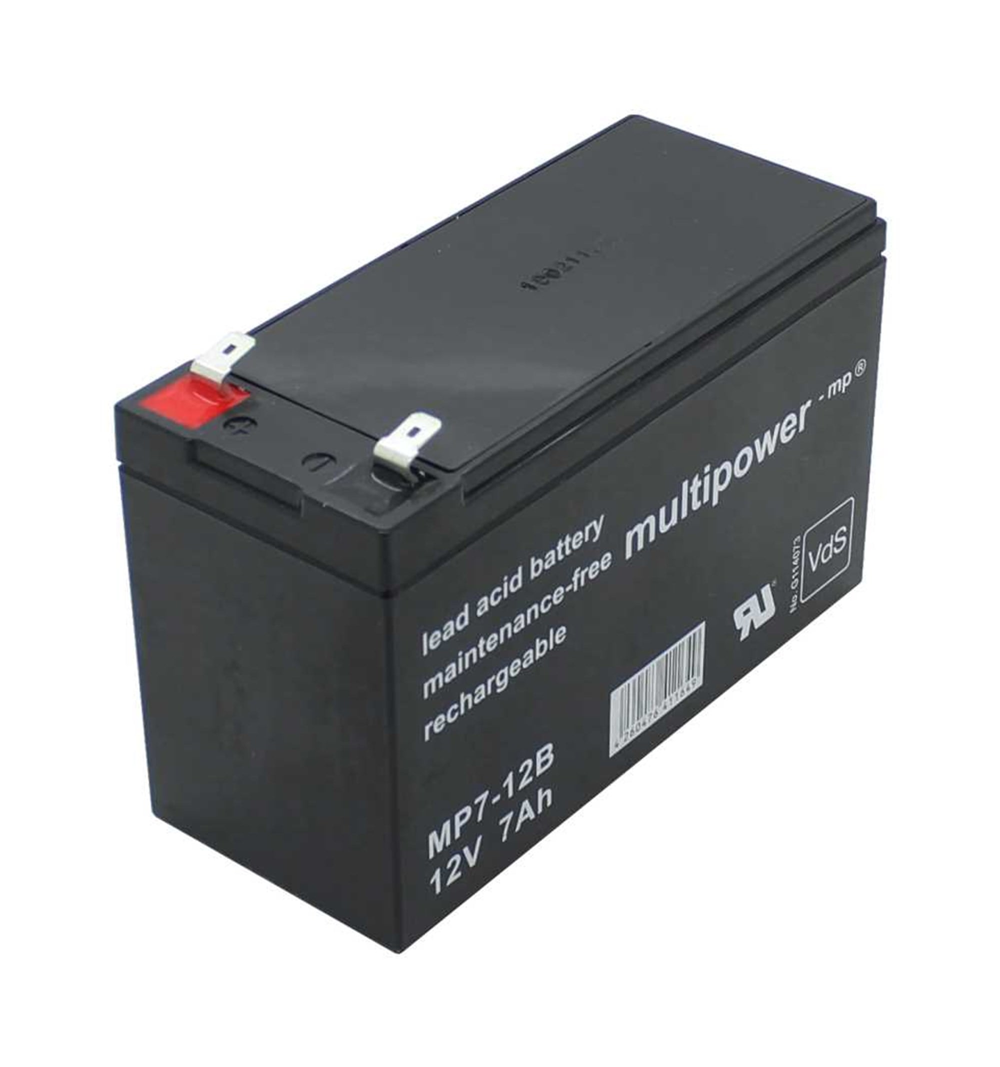 Multipower MP7-12B 12V 7Ah 6.3mm Faston kurşun akü AGM kurşun jel akü