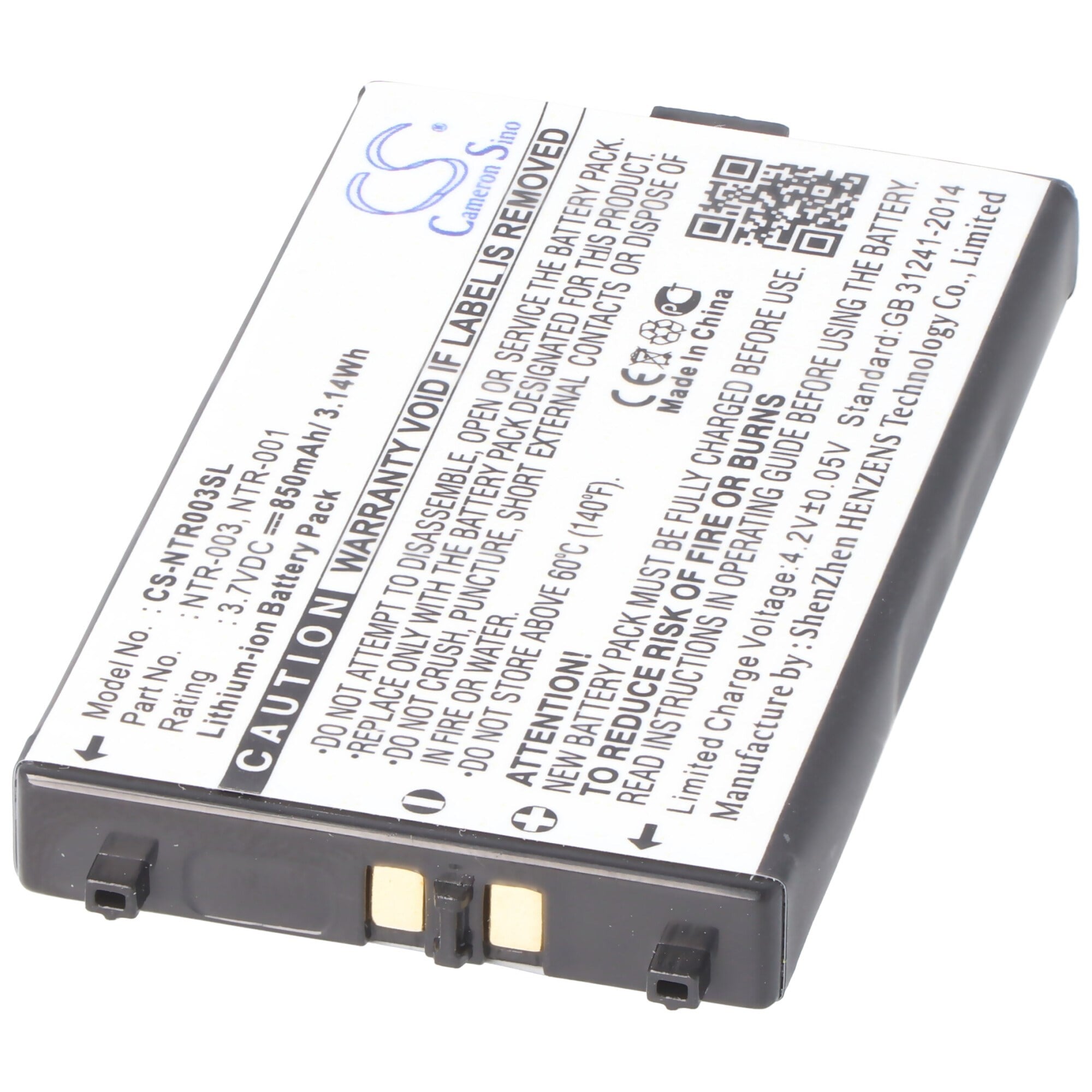 Nintendo DS NTR-003, NTR-001 için uygun AccuCell pil