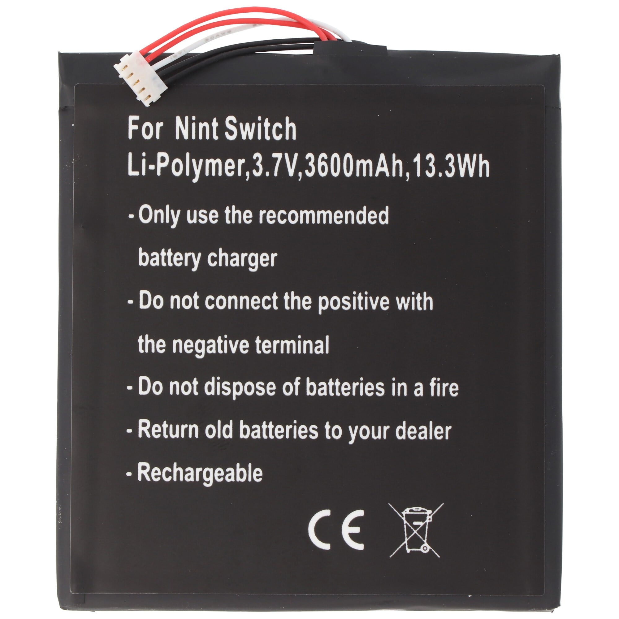 Nintendo Switch, Li-Polimer, 3.7V, 3600mAh, 13.3Wh için uygun pil
