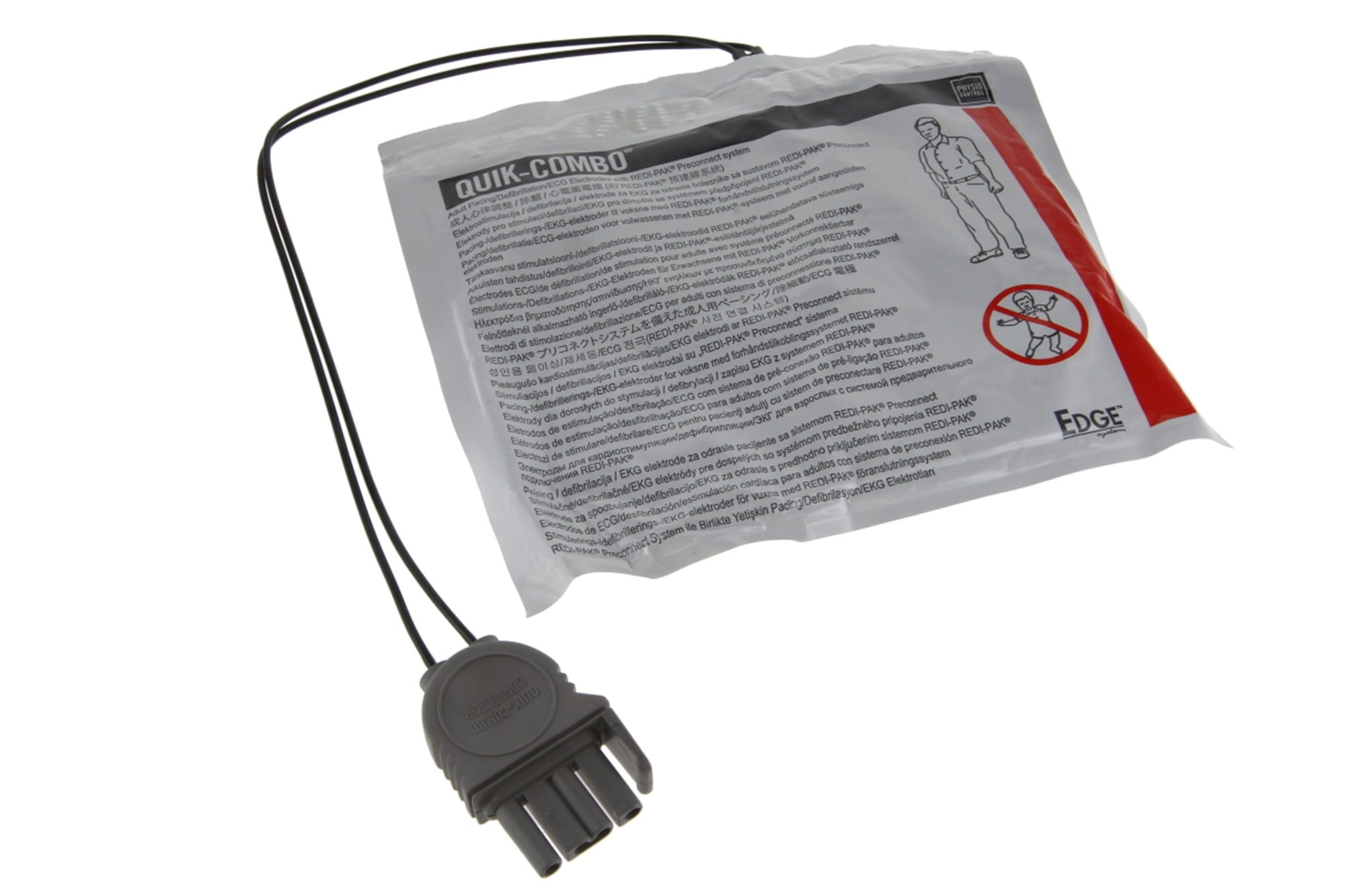 Orijinal Quik-Combo defibrilasyon elektrotları, Physio Control 11996-000017, LP9, LP10, LP20 için uygun pedler, yetişkinler için