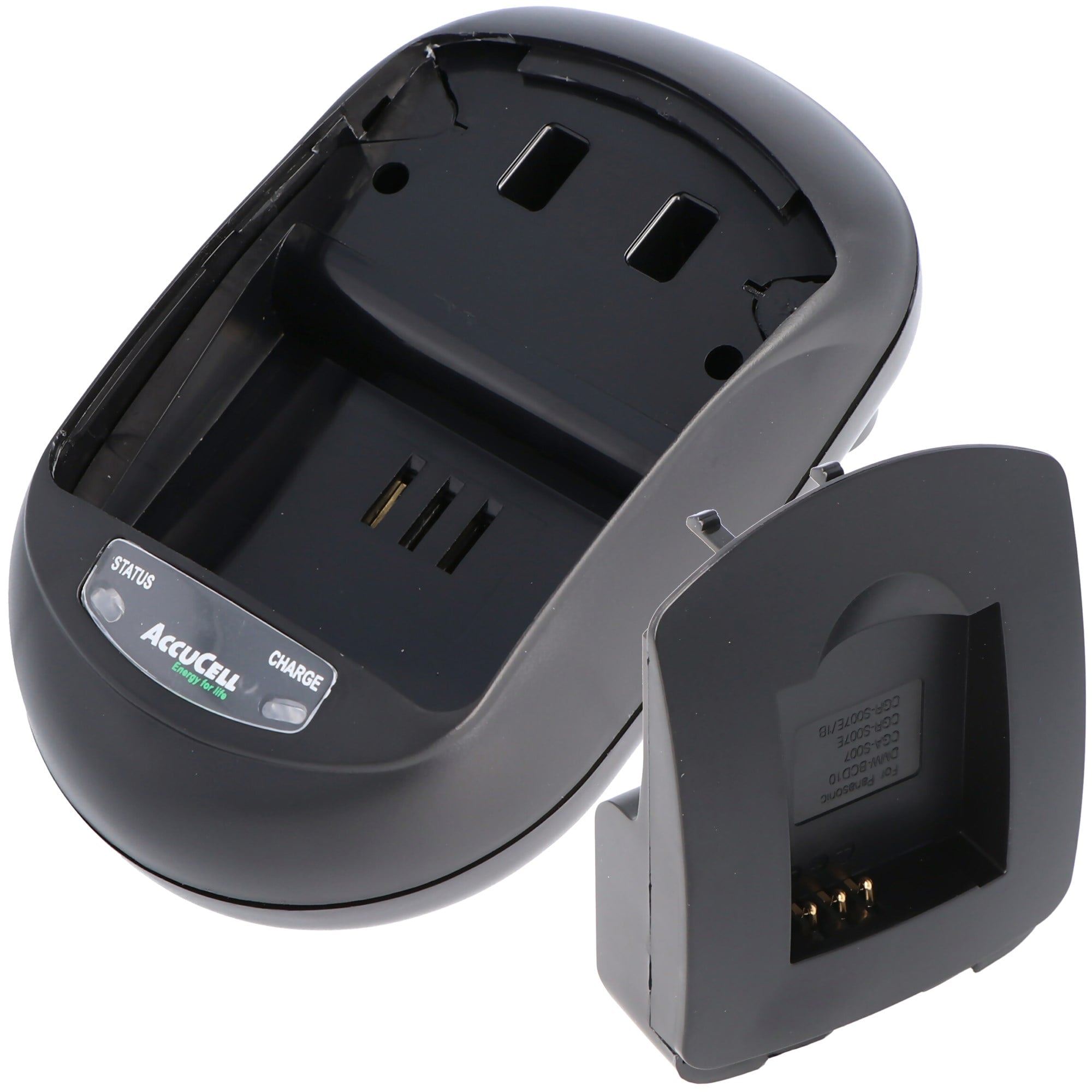 Panasonic CGA-S007 pil için uygun AccuCell hızlı şarj cihazı