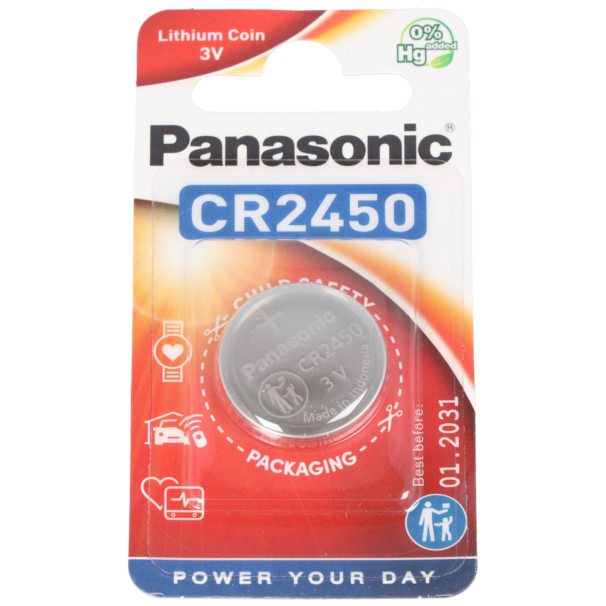 Panasonic CR2450 lityum pil IEC CR 2450 EL
