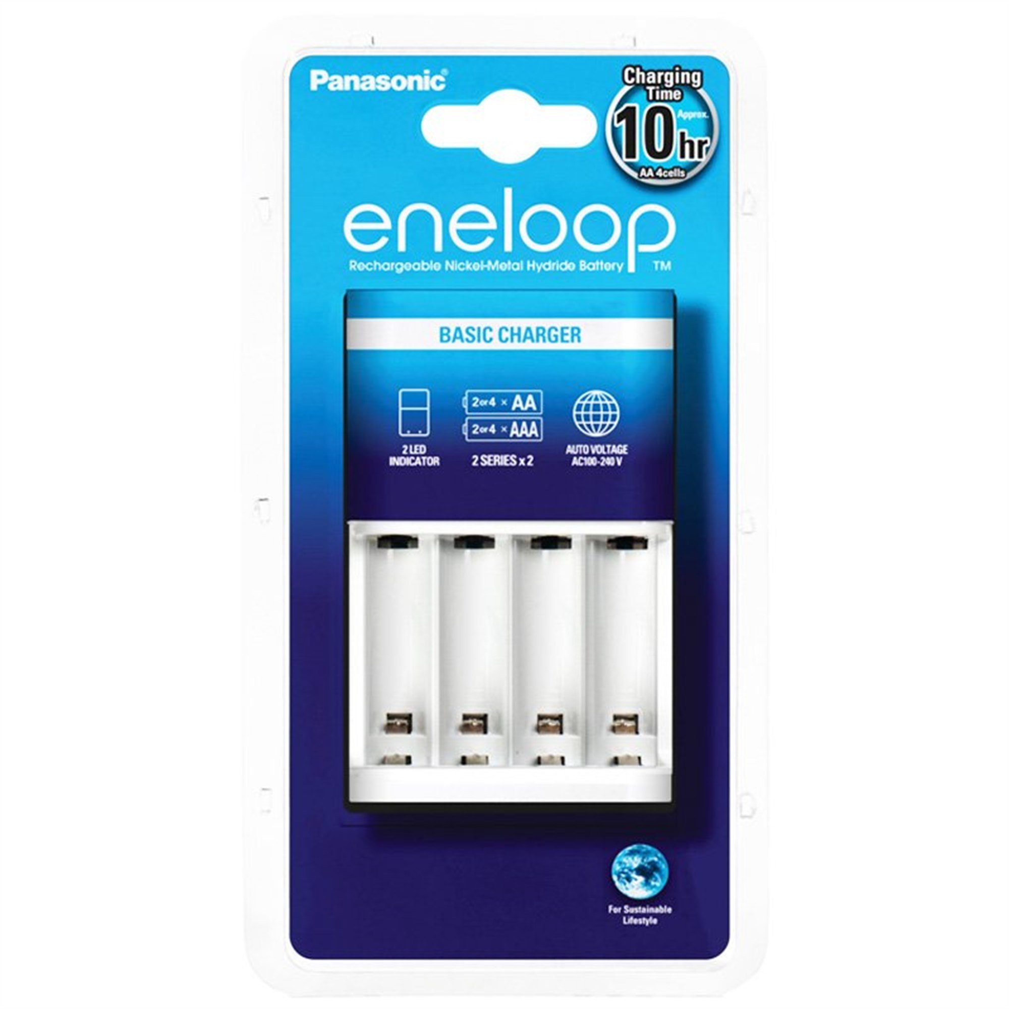 Panasonic şarj cihazı Temel Şarj Cihazı BQ-CC51E AA, AAA 2 veya 4 hücreleri şarj eder