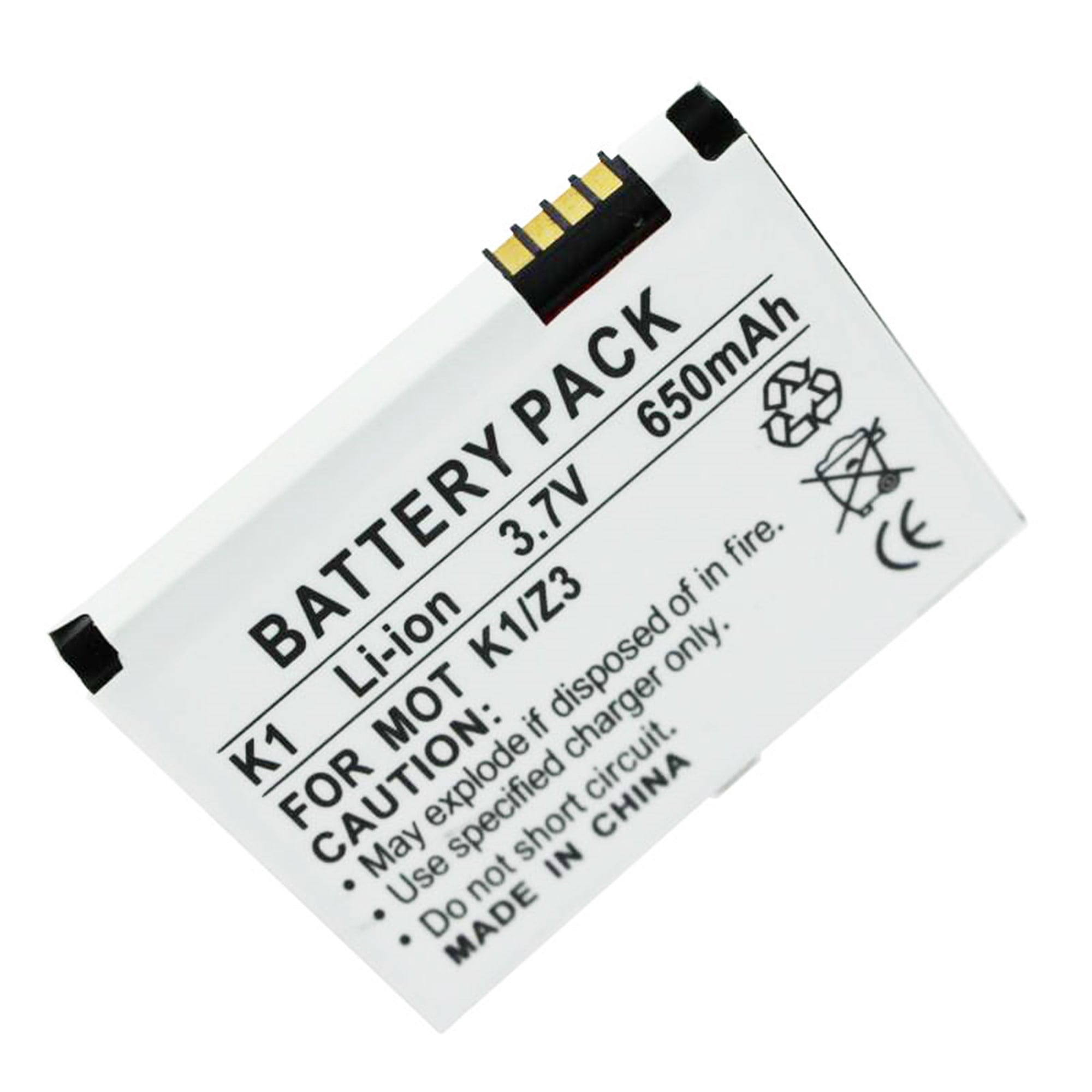 Pil Motorola V1150, SVLR L2, ROKR Z6, RIZR Z3, KRZR K1, SVLR L6 pil BC50, CFNN1043, CFNN7007 için uygun