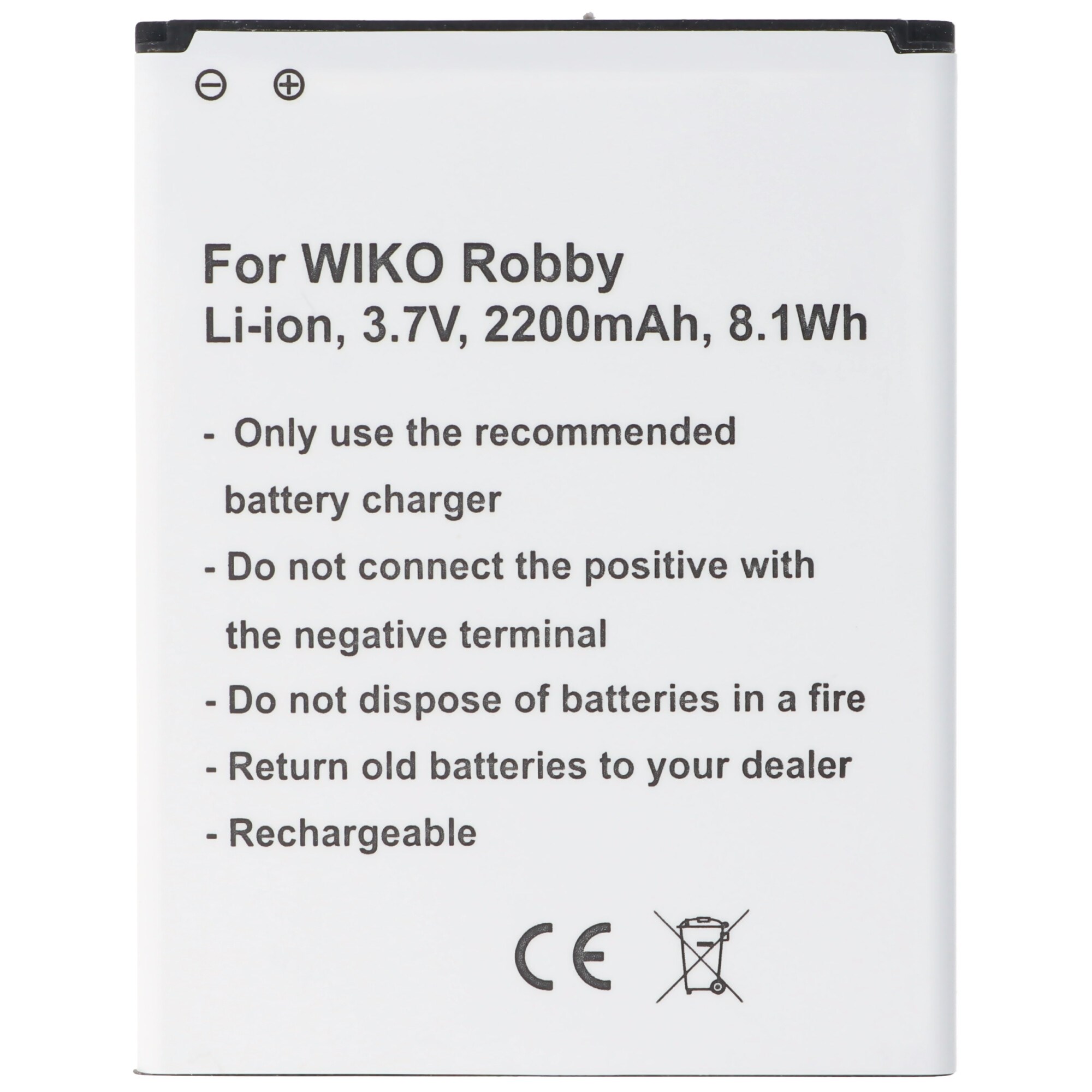 Pil, Wiko Robby V3750AN, 5212, P104-T19001-000 için uygun