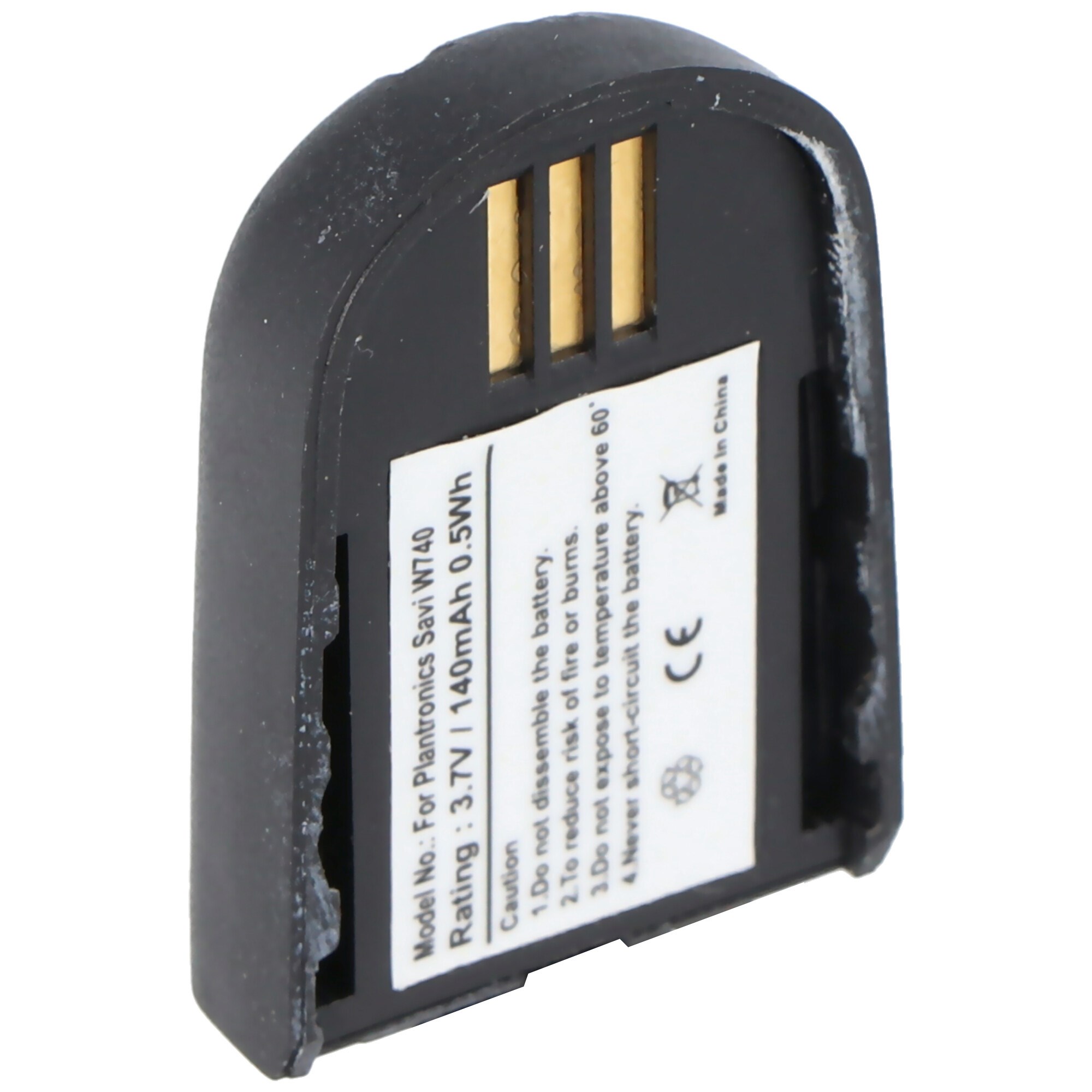 Batterie TECHTEK 3.7V 140mAh Compatible Plantronics Savi 440 / 740 / W440 / W740 / W745 / WH500 + Microsoft Lync 2010 - Remplacement 86507-01 / PA-PL009